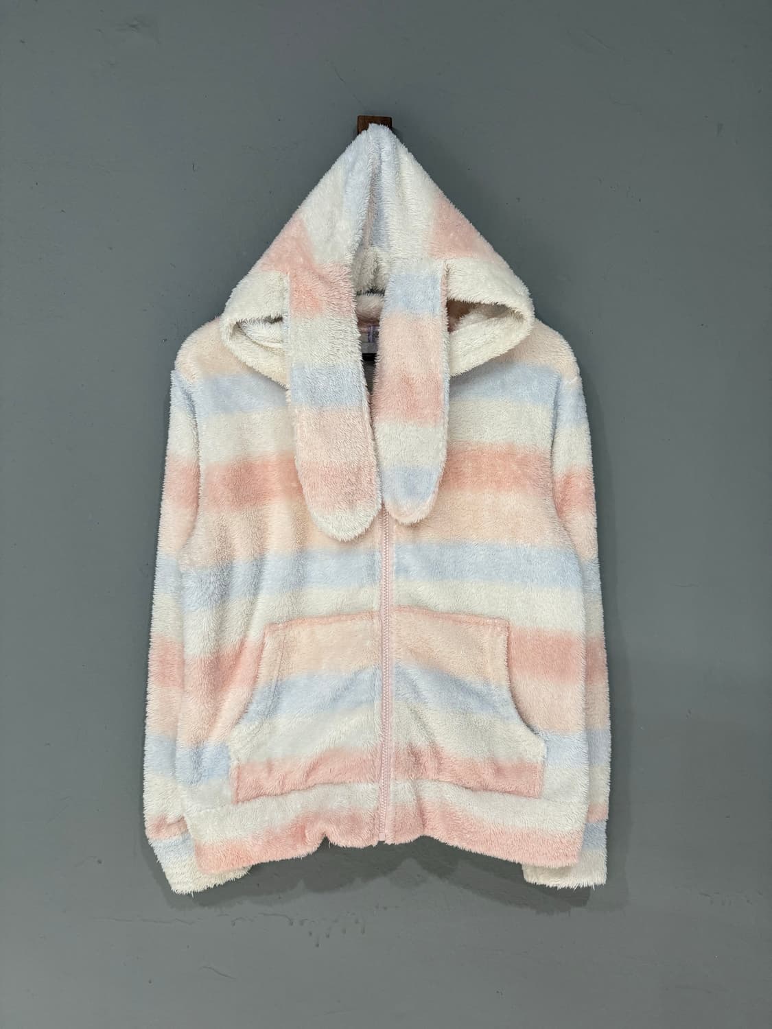 rabbit ear point stripe hood zip-up 상품이미지5