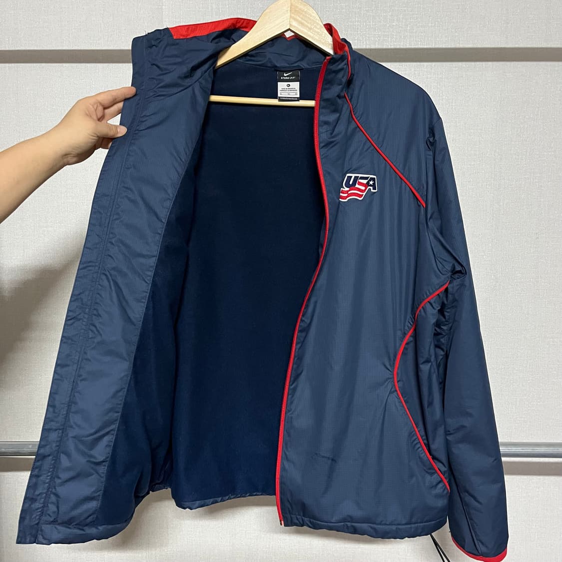 나이키 USA 바람막이 네이비/레드 XL 상품이미지6