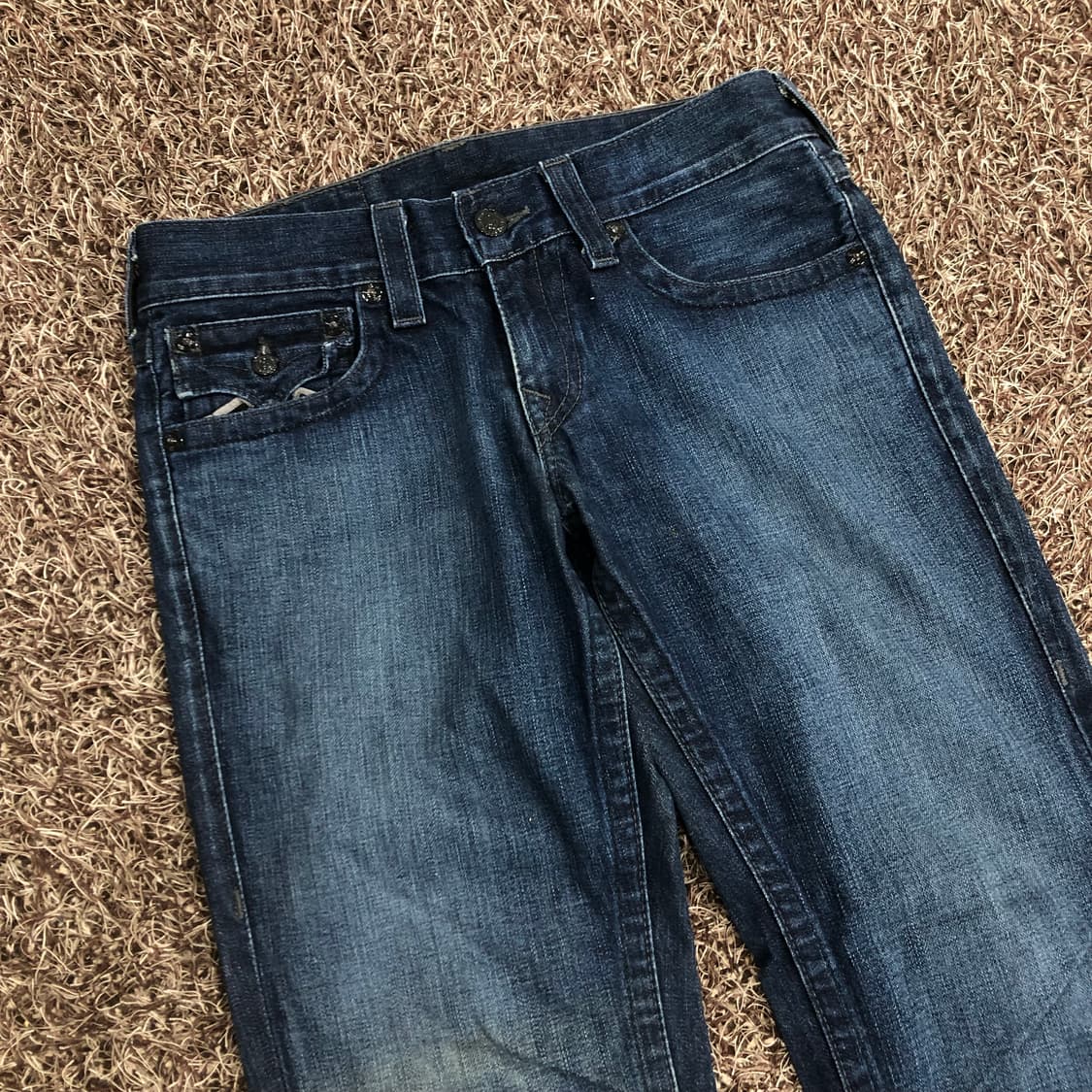 트루릴리전 Billy 빌리 워싱 플레어 부츠컷 데님 팬츠 상품이미지6