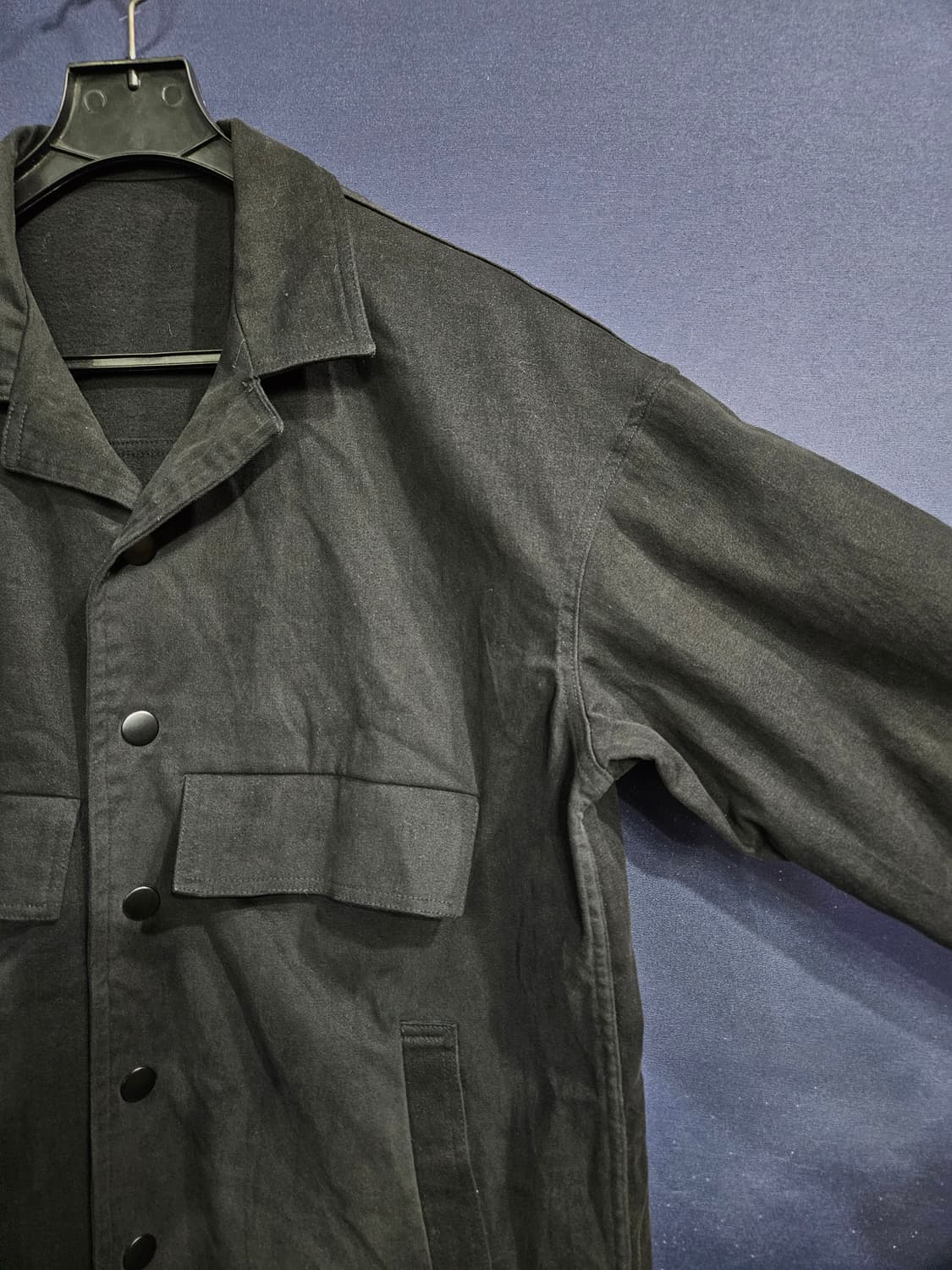 셉템버필름 자수 블랙 남성 오버핏 100~105 자켓  상품이미지4