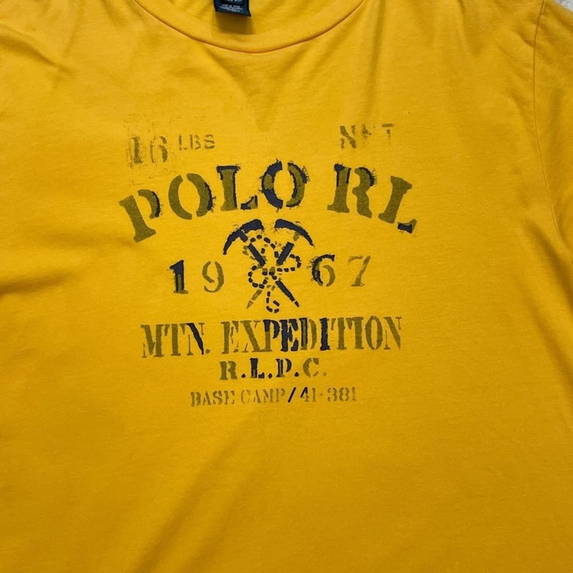 POLO RALPH LAUREN 프린팅 반팔티 옐로우 XL(18-20) 상품이미지2