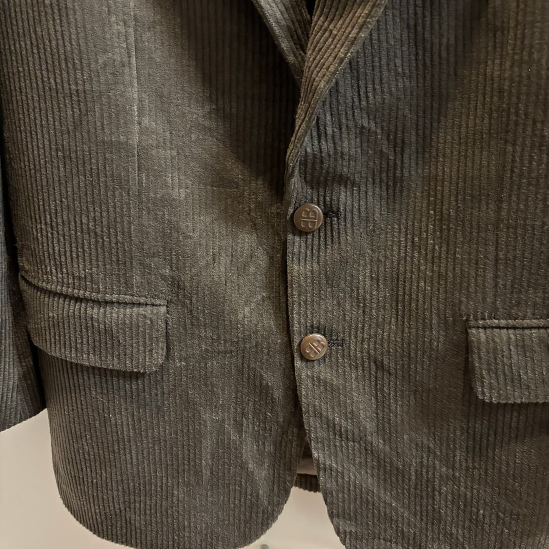 발렌시아가 코듀로이 울 100% 브라운 자켓 상품이미지6
