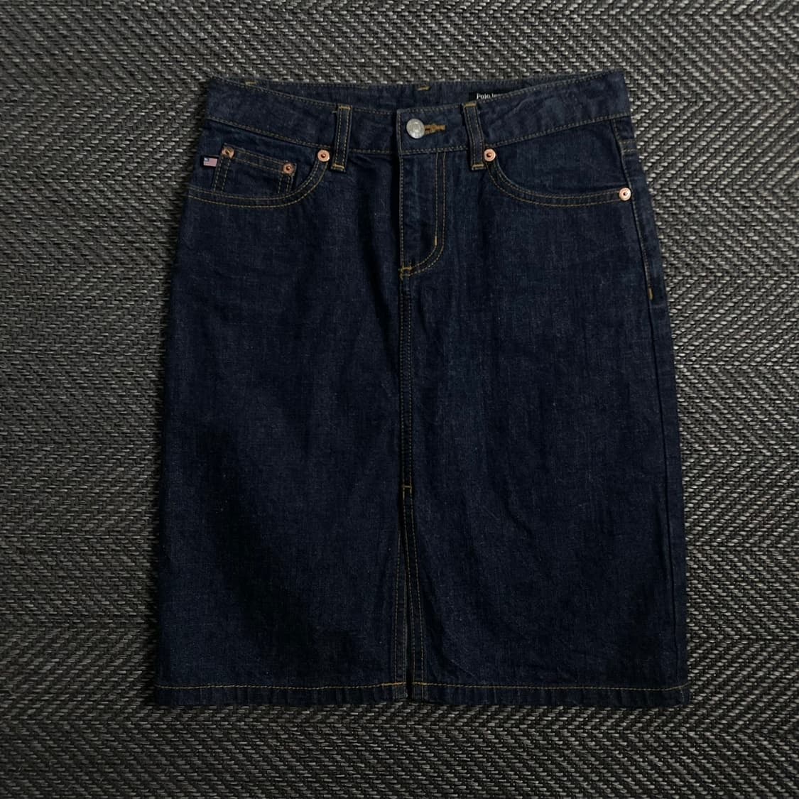 폴로 랄프로렌 레더 로고 데님 스커트y 4231 상품이미지1