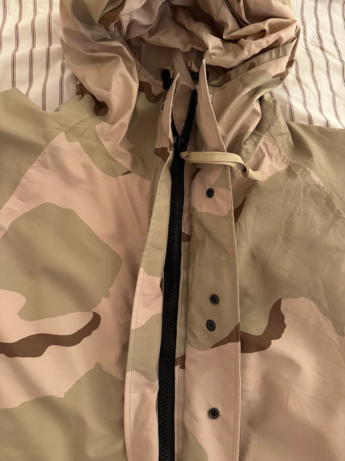 미군 OG 밀리터리 데저트 카모 고어텍스 바람막이 ECWCS 파카105 상품이미지3