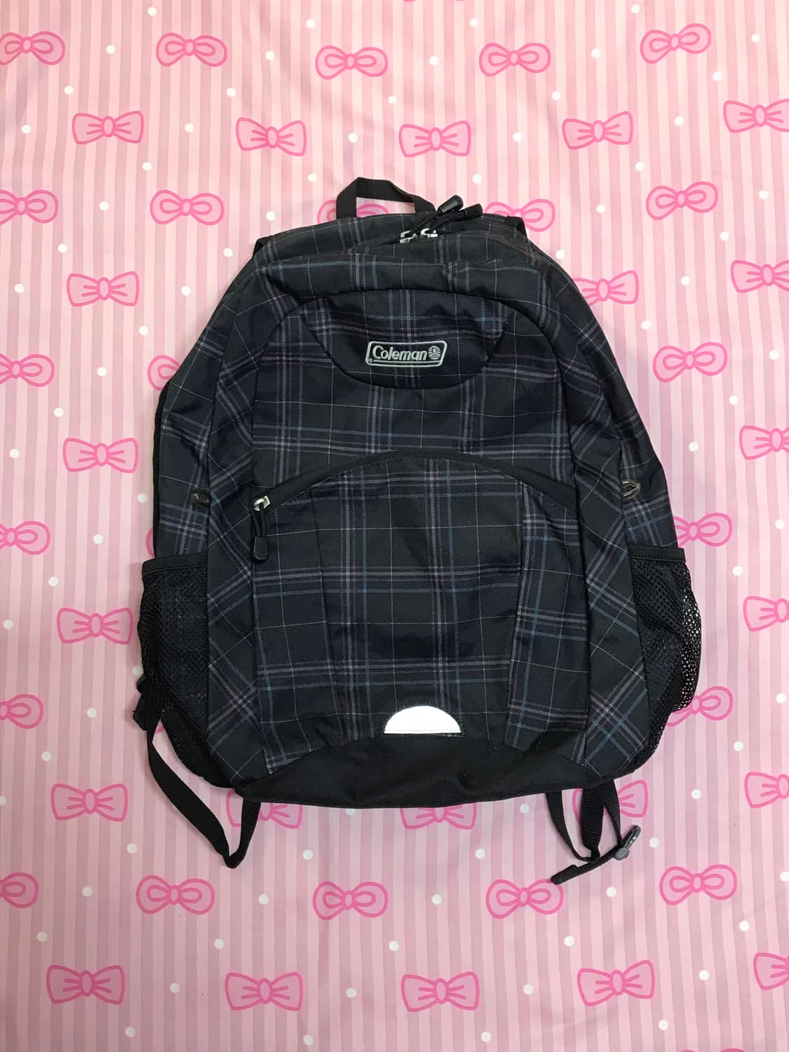 콜맨 체크 백팩 상품이미지1