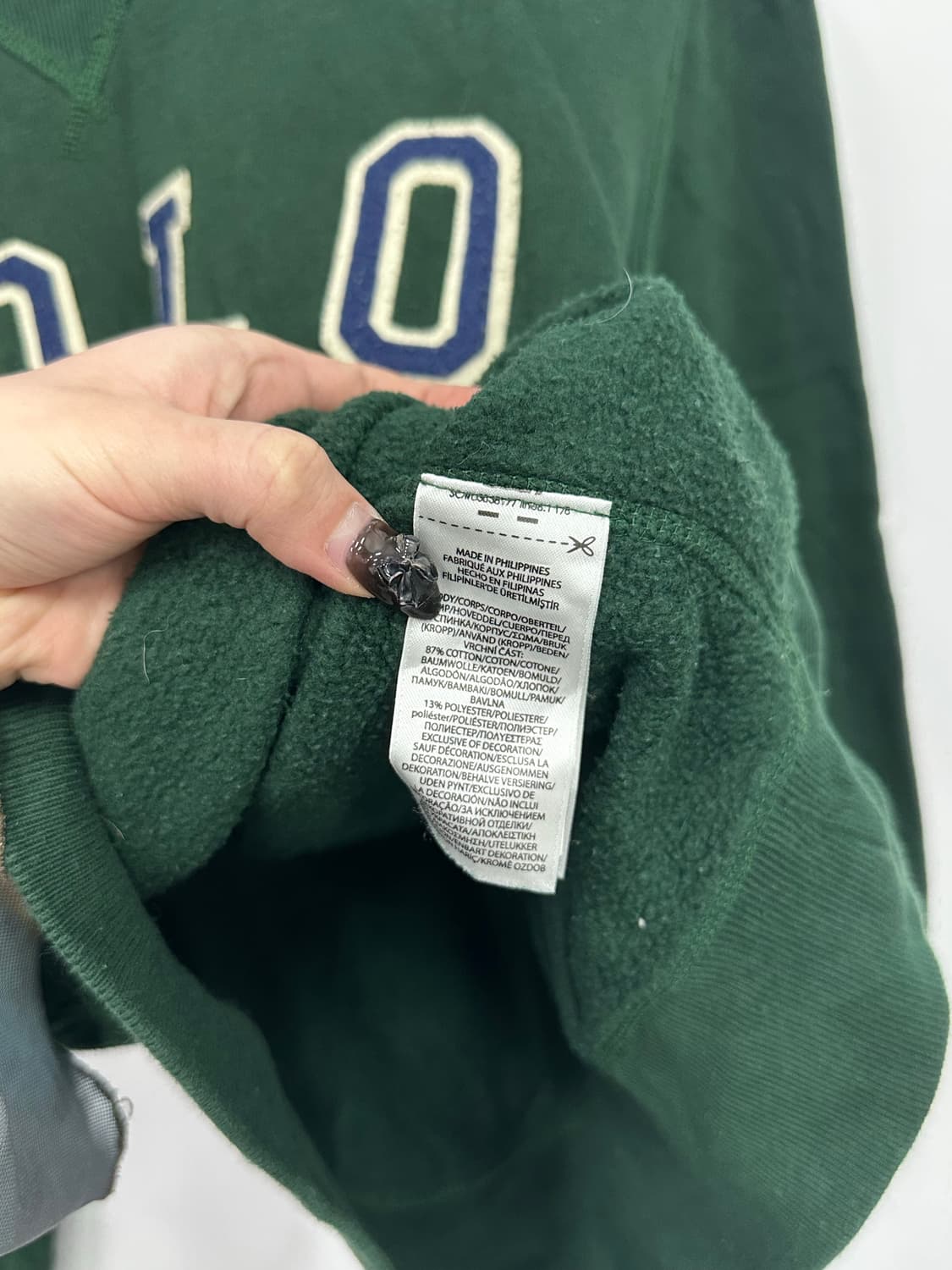 폴로 딥그린 맨투맨 상품이미지4