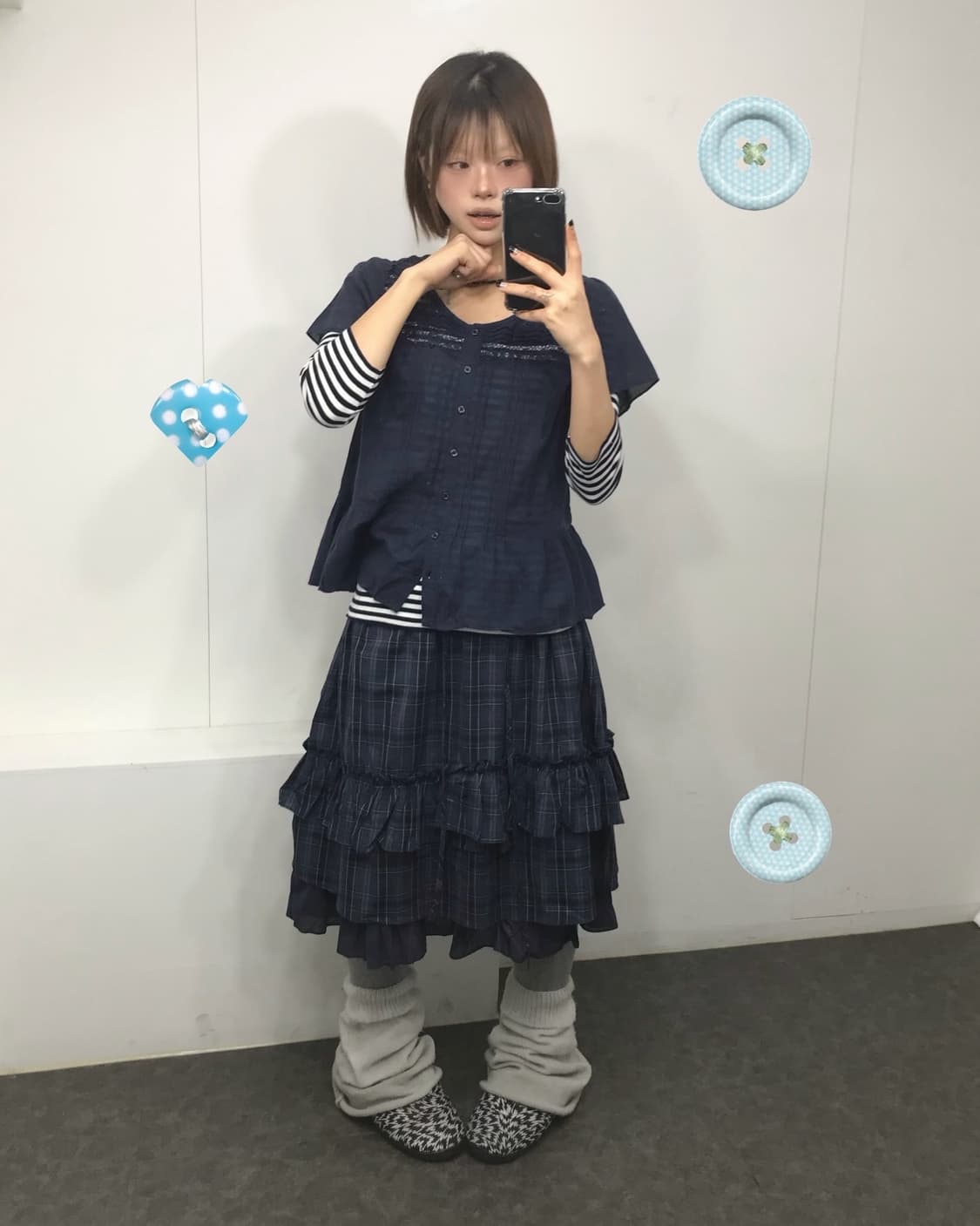 𖤐네이비 소녀 코디 set𖤐  상품이미지1