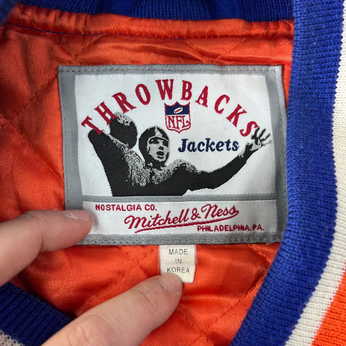 100 NFL 90s 덴버 브롱코스 울 바시티 자켓 상품이미지3