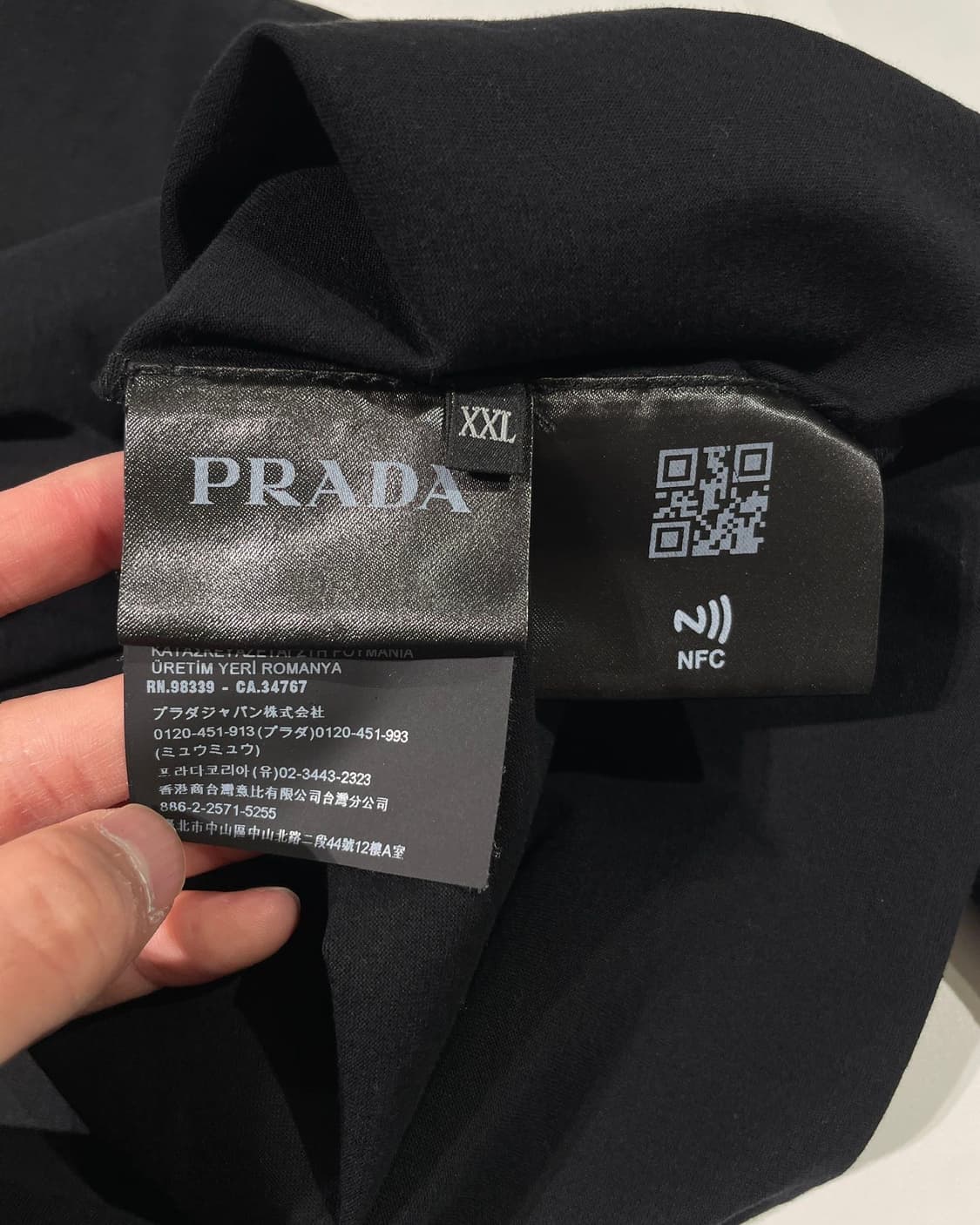 프라다 블랙 싱글 포켓 폴로 티셔츠 상품이미지8