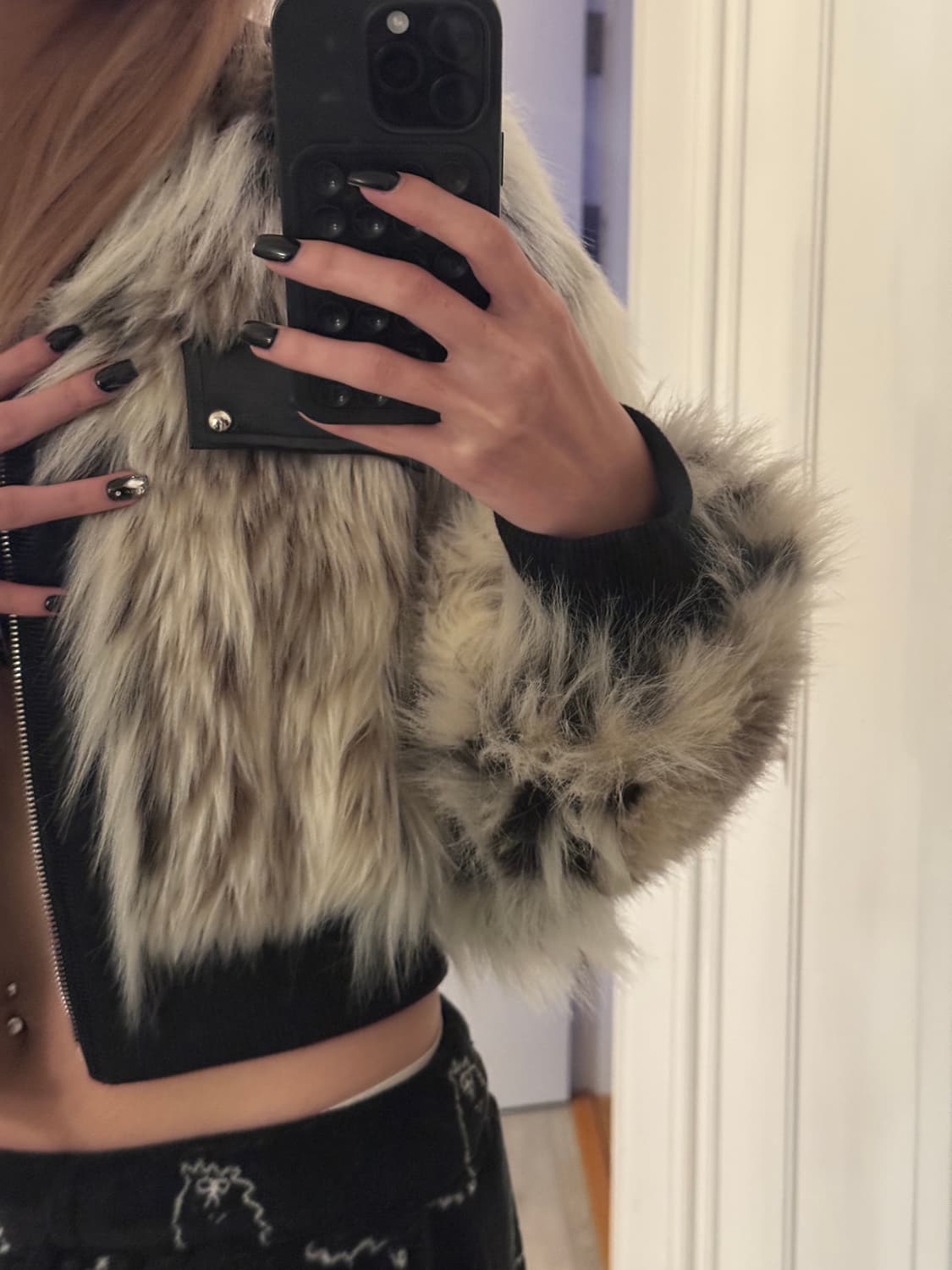 wesame lab cropped fur jacket 상품이미지2