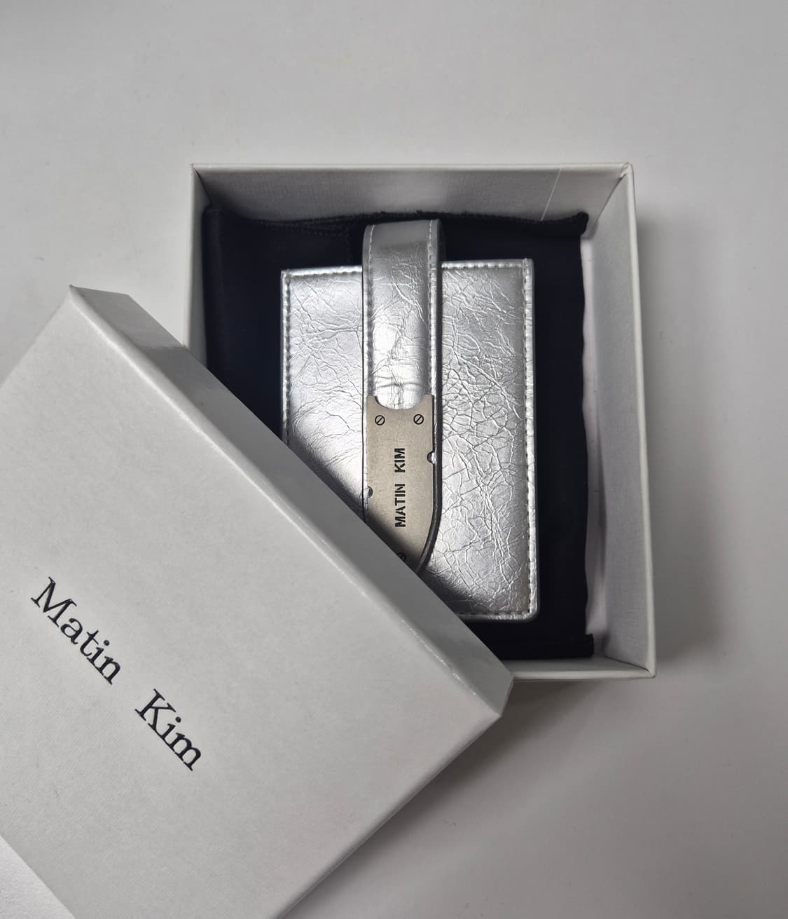 마뗑킴 아코디언 네클리스 지갑 (실버) 상품이미지2