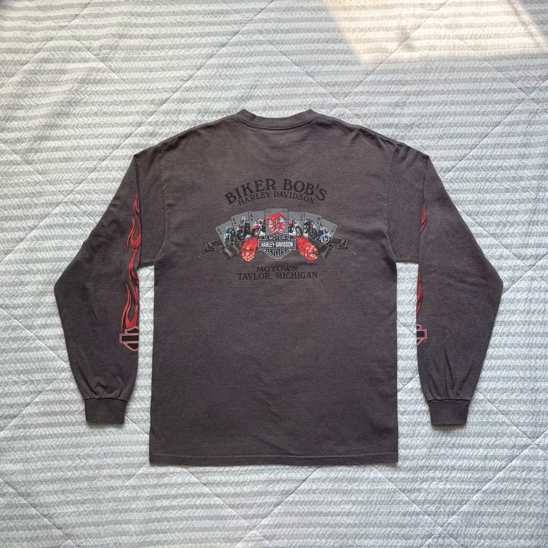 빈티지 할리데이비슨 플레임 롱슬리브 티셔츠 상품이미지2