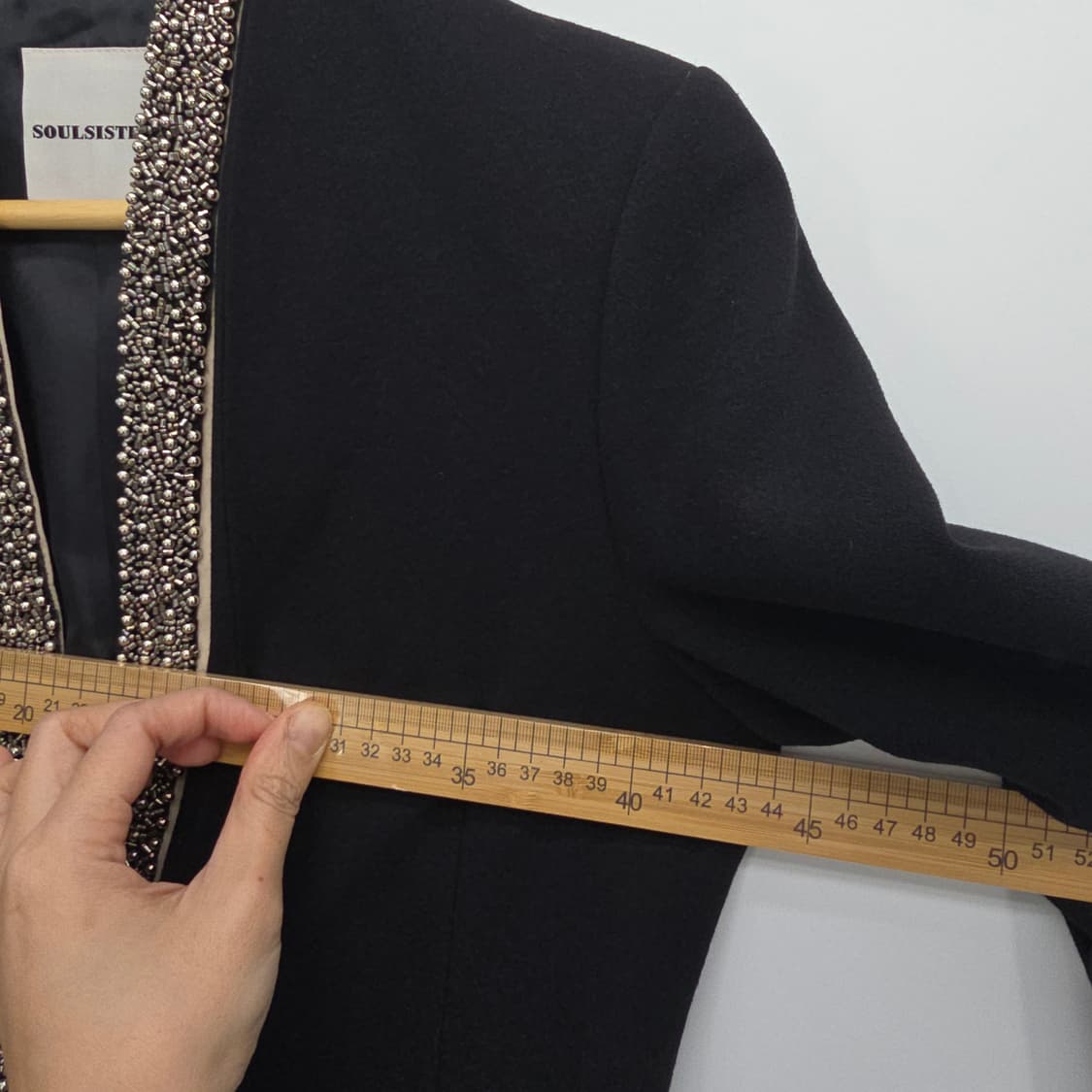 SOULSISTER 블랙 스톤 장식 자켓 S 상품이미지5