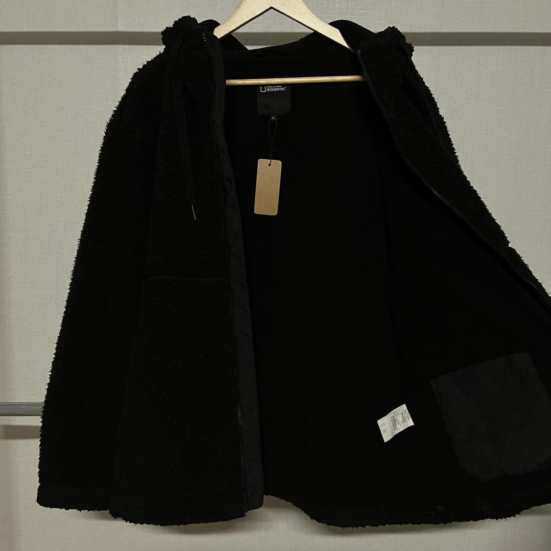 내셔널지오그래픽 블랙 후리스 집업 XL 상품이미지8