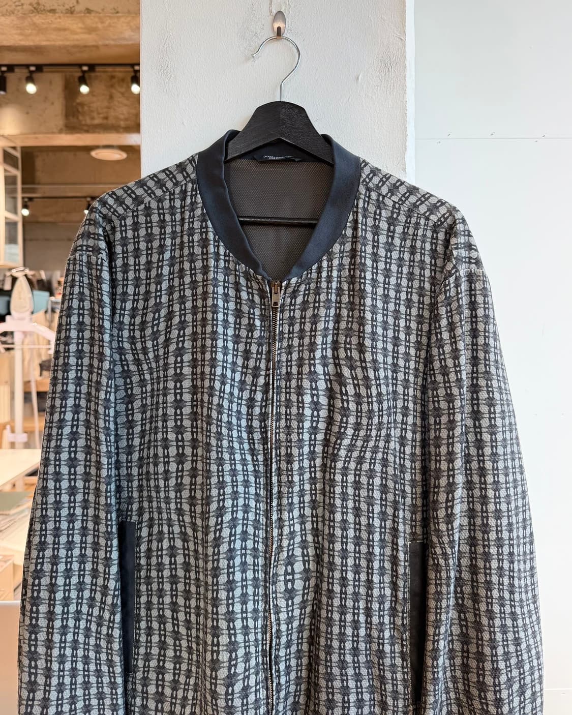 돌체앤가바나 차콜 패턴 레이온 봄버 자켓  상품이미지3