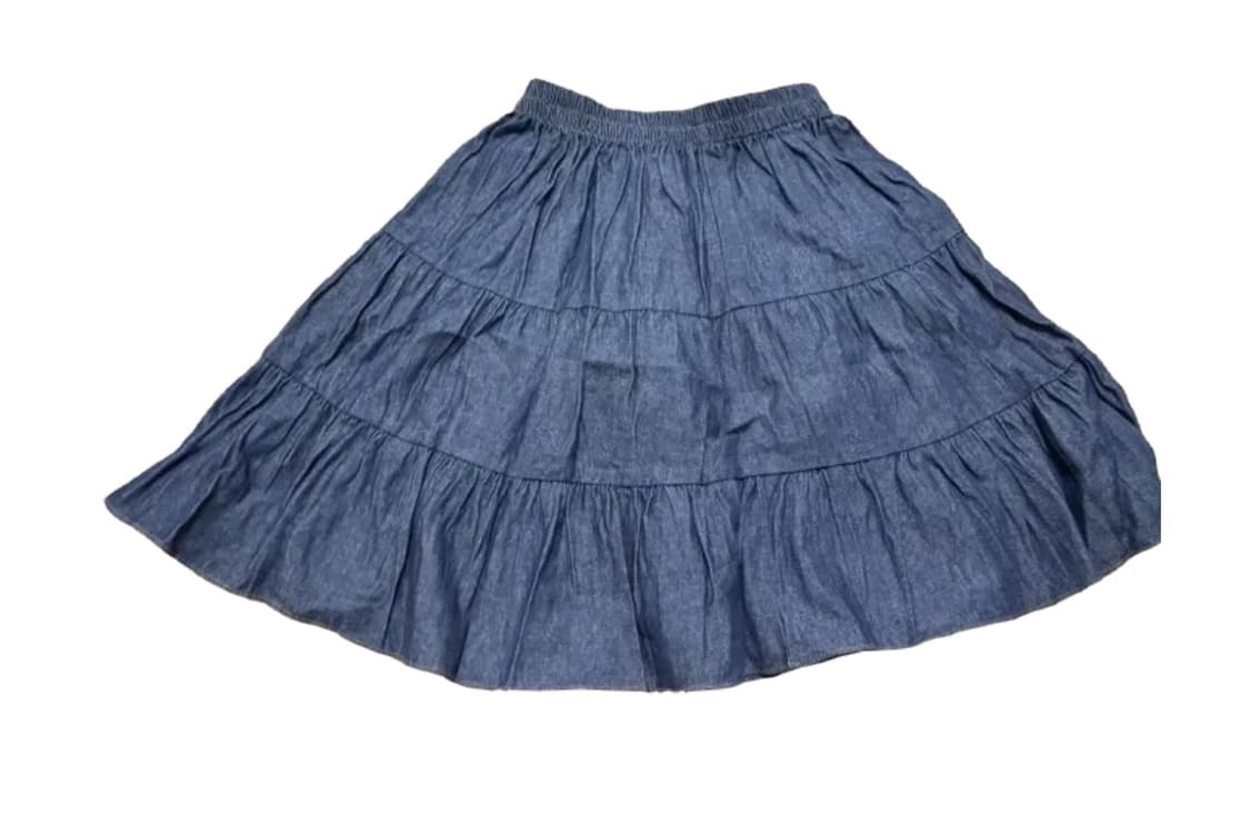 청 데님 캉캉 치마 상품이미지1