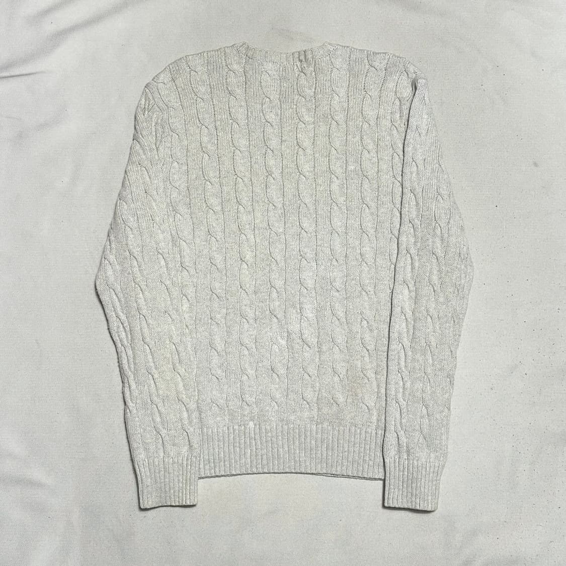 M 폴로랄프로렌 오트밀 케이블 니트  상품이미지3