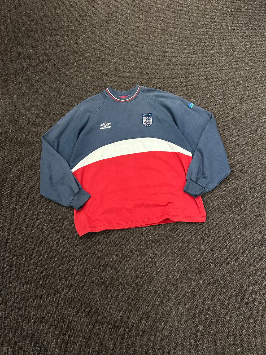 OS)Umbro vintage 잉글랜드 축구 팀 트레이닝 스웻셔츠 상품이미지1