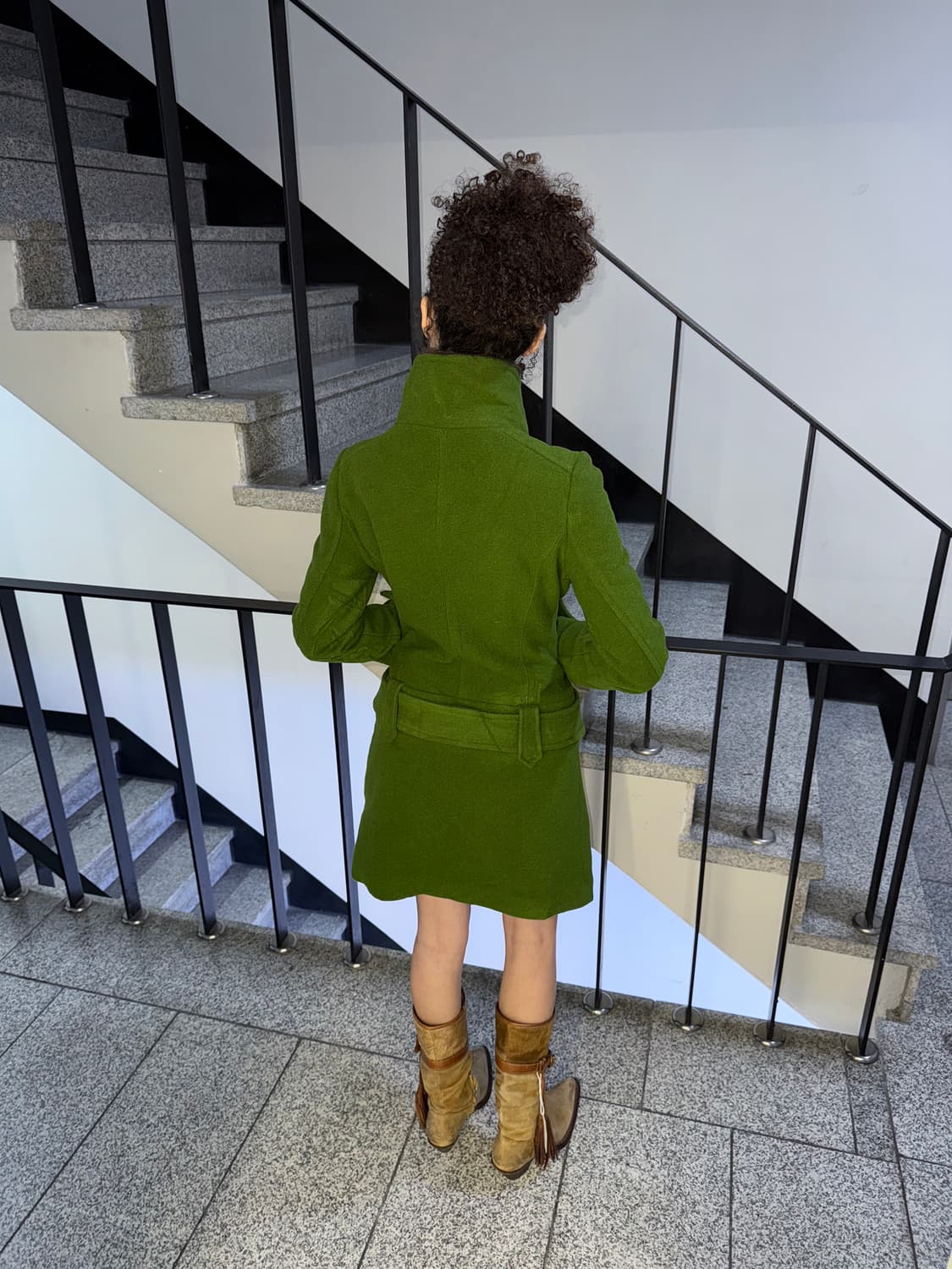 beltted single coat 상품이미지5