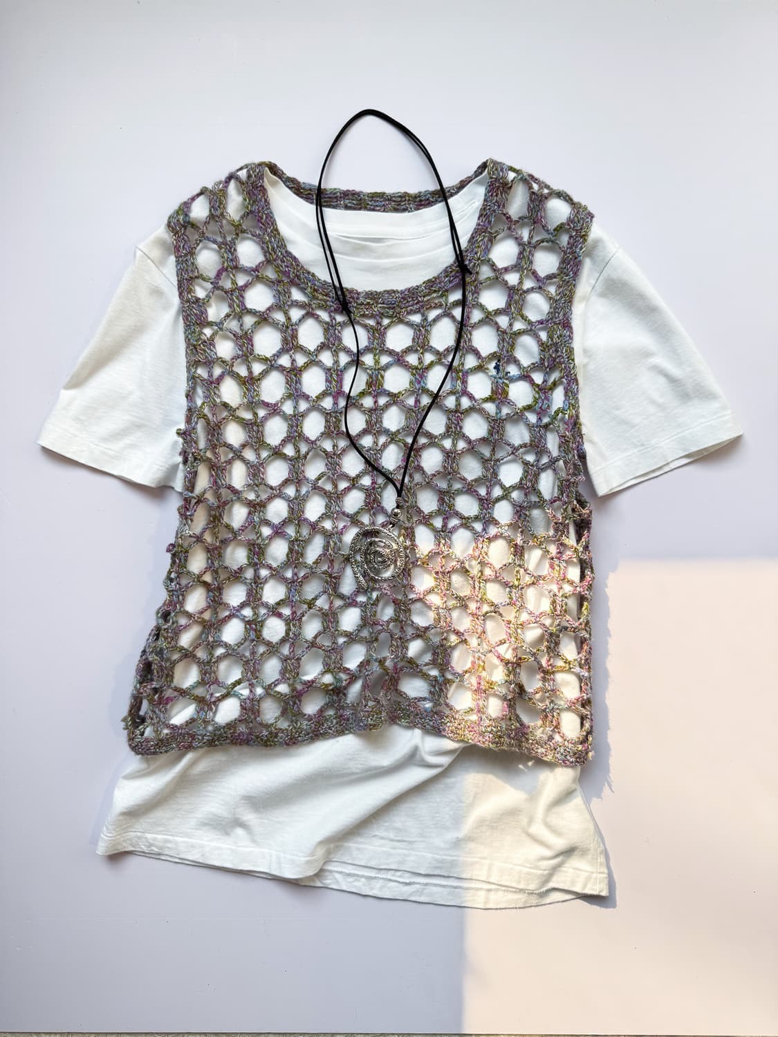 Handmade Bokashi Crochet Vest 0249 상품이미지1