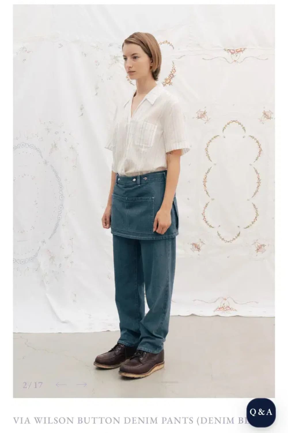 비아플레인 VIA WILSON BUTTON DENIM PANTS s사이즈 상품이미지4