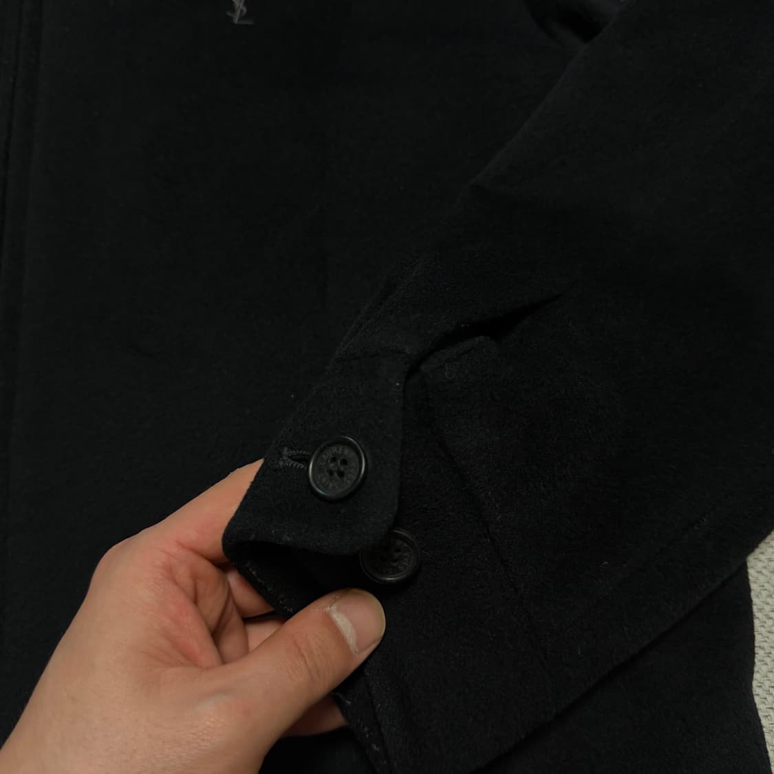 YSL 입생로랑 빈티지 울 블루종 자켓 상품이미지3