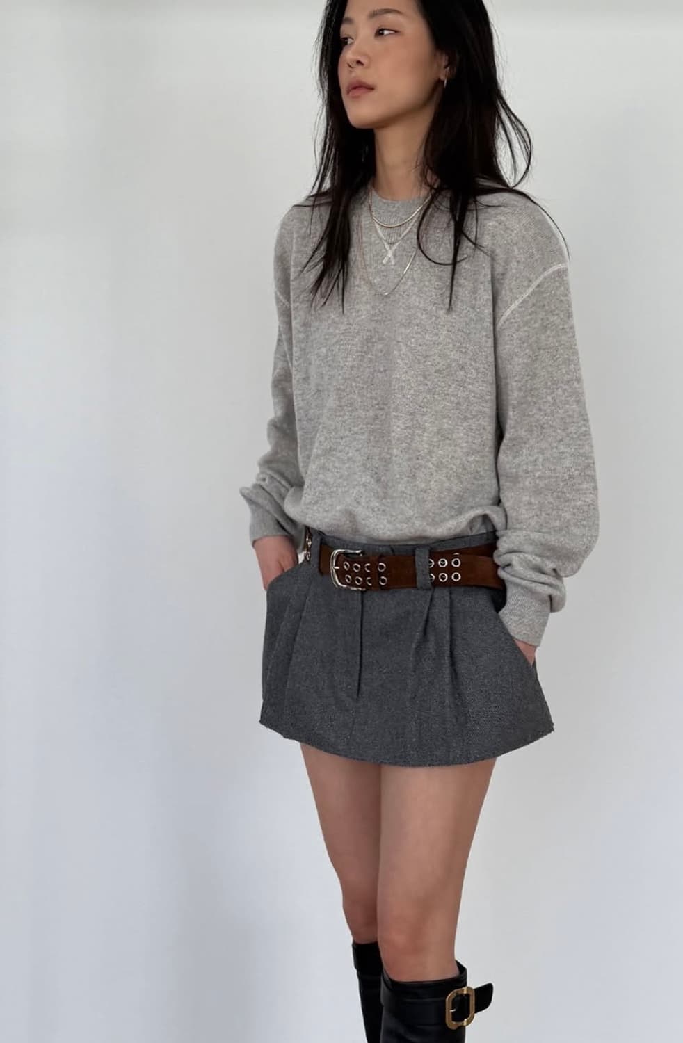 피알룸 스웨이드 벨트 상품이미지3