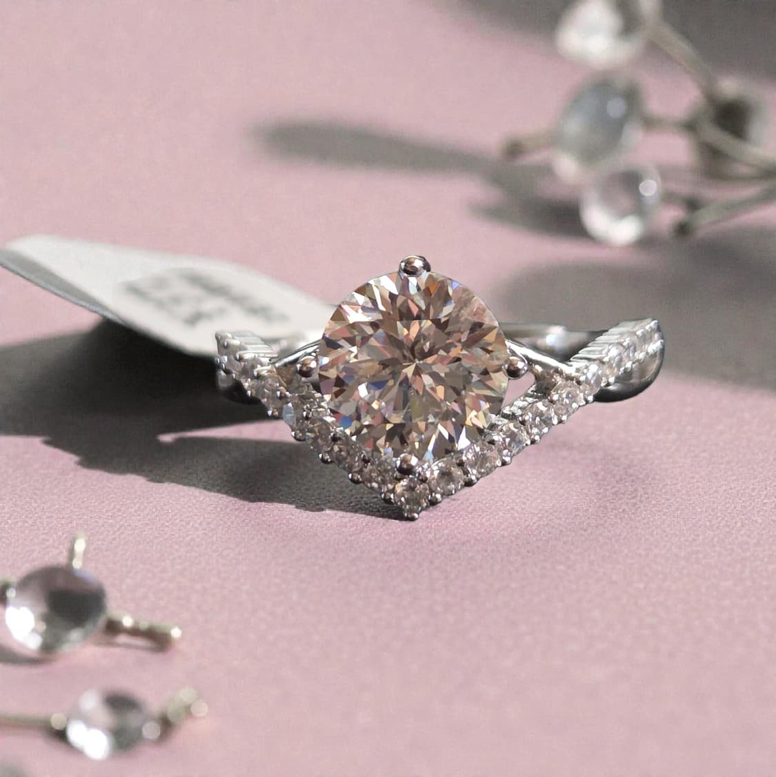 모이사나이트 2캐럿 반지 상품이미지1