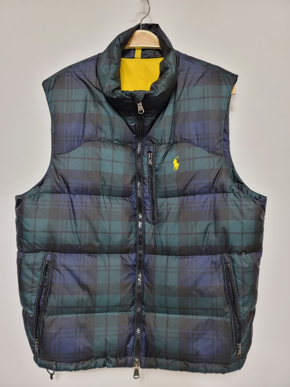 폴로 블랙와치타탄체크 다운베스트 상품이미지1