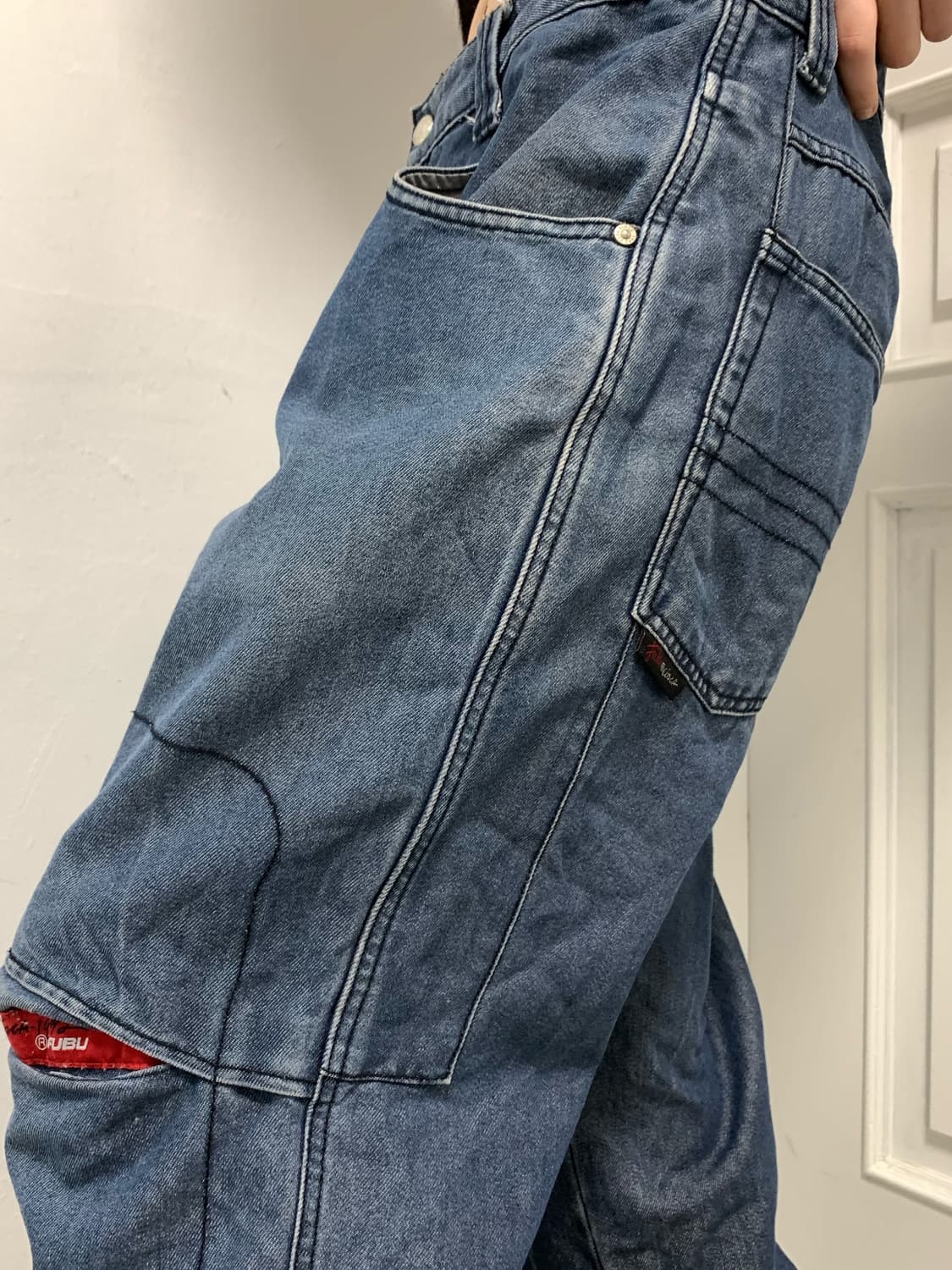 FUBU 절개 디테일 데님팬츠 상품이미지3