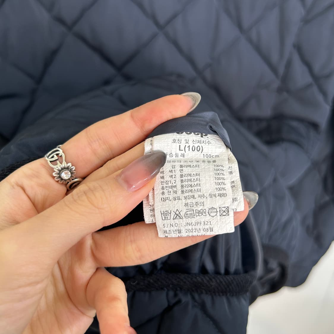 지프 2022 여성 퀄팅 패딩 100  상품이미지4