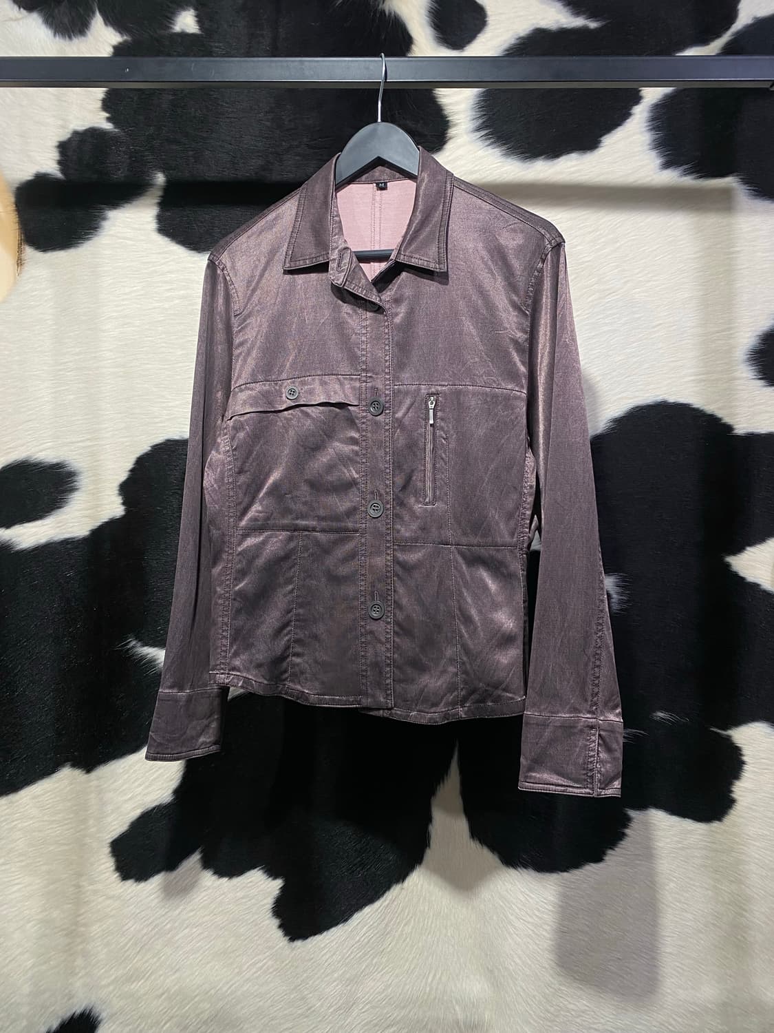 Frohlich 새틴 셔츠 자켓 상품이미지2