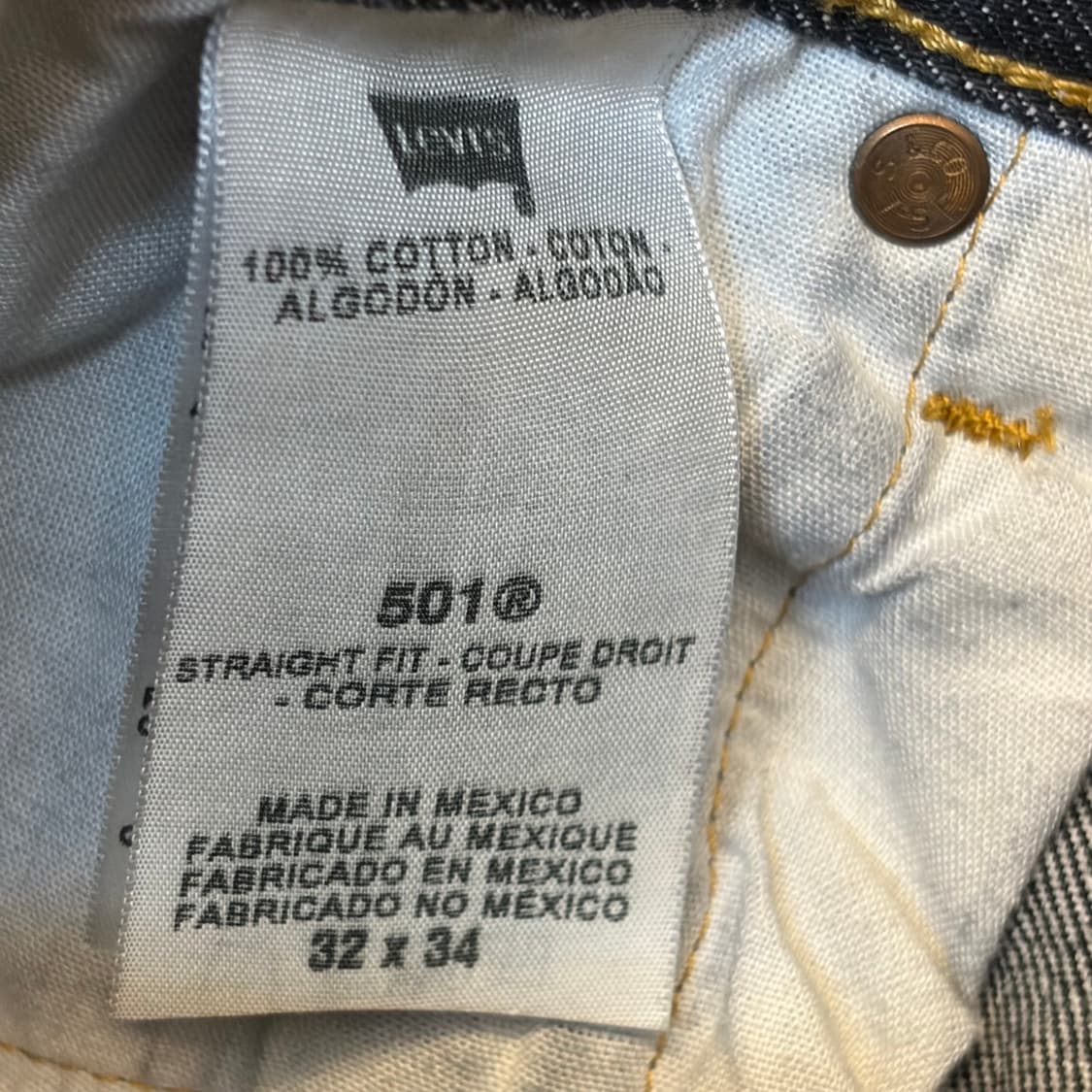 미국 빈티지 리바이스 501xx 블랙진 청바지 상품이미지8