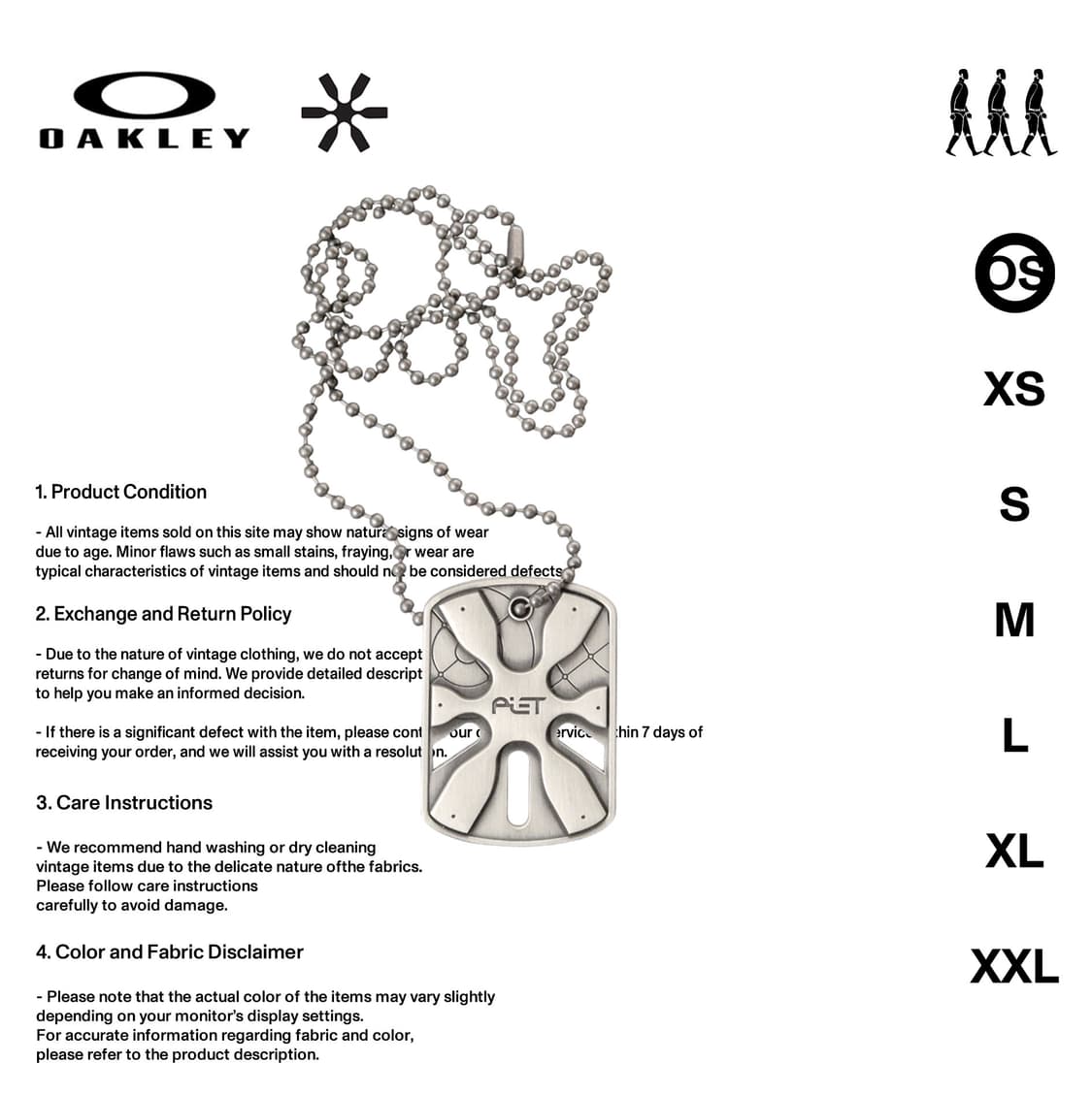 오클리 X 피에트 독태그 목걸이 상품이미지1