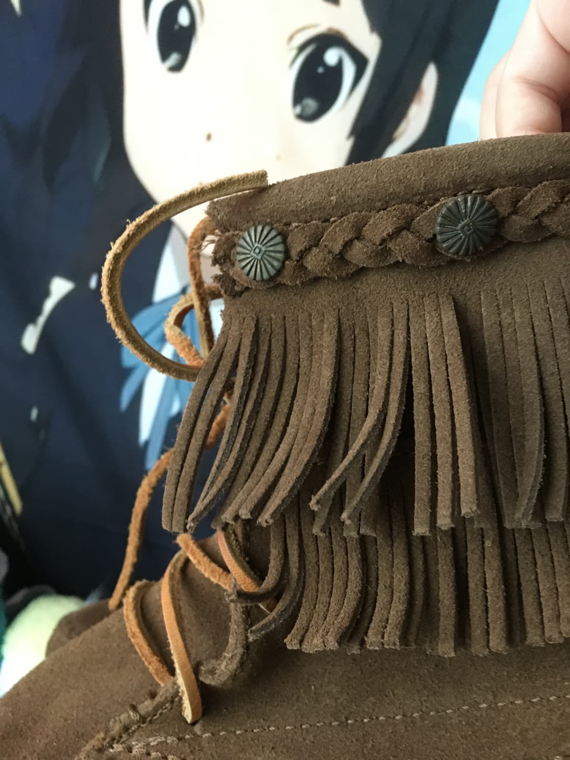 (Vintage)빈티지 스웨이드 웨스턴부츠 카멜브라운 상품이미지2