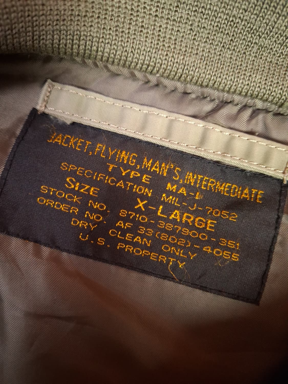 밀리터리 USA MA-1 TYPE 엠브로이드 항공자켓 상품이미지7