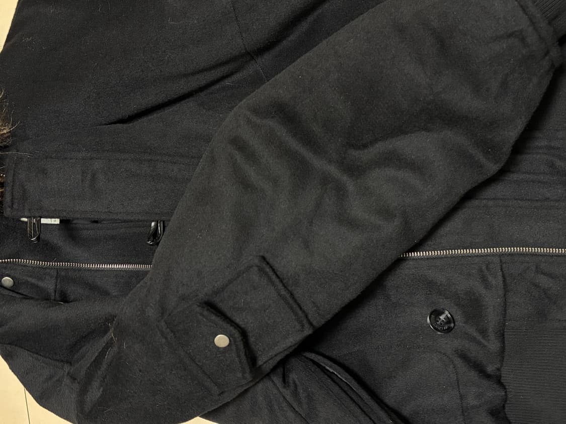 밀로우먼 버튼 플라이트 울 파카 S 상품이미지5