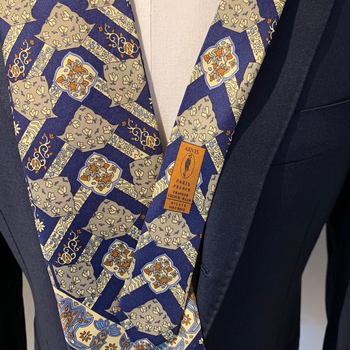 아르니스(Arnys) 고급 프랑스 100실크 명품넥타이 A-A+등급 상품이미지2