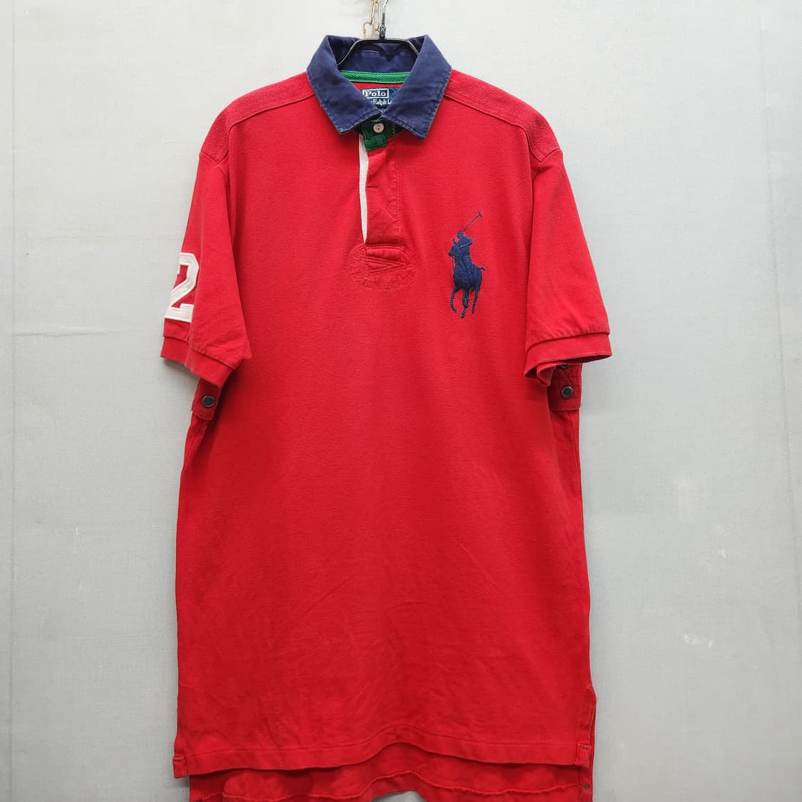 폴로랄프로렌 빅포니 배색 반판카라 M(L) 상품이미지1