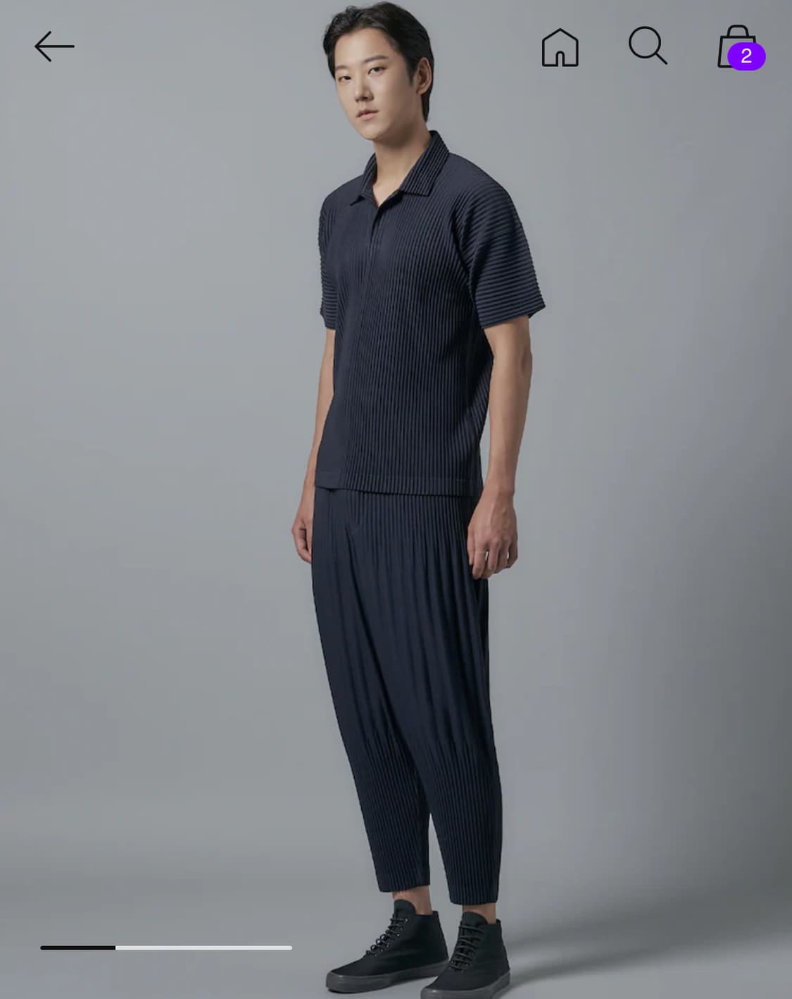 옴므플리세 베이식 팬츠 ( 롱 / 크롭 ) 상품이미지3