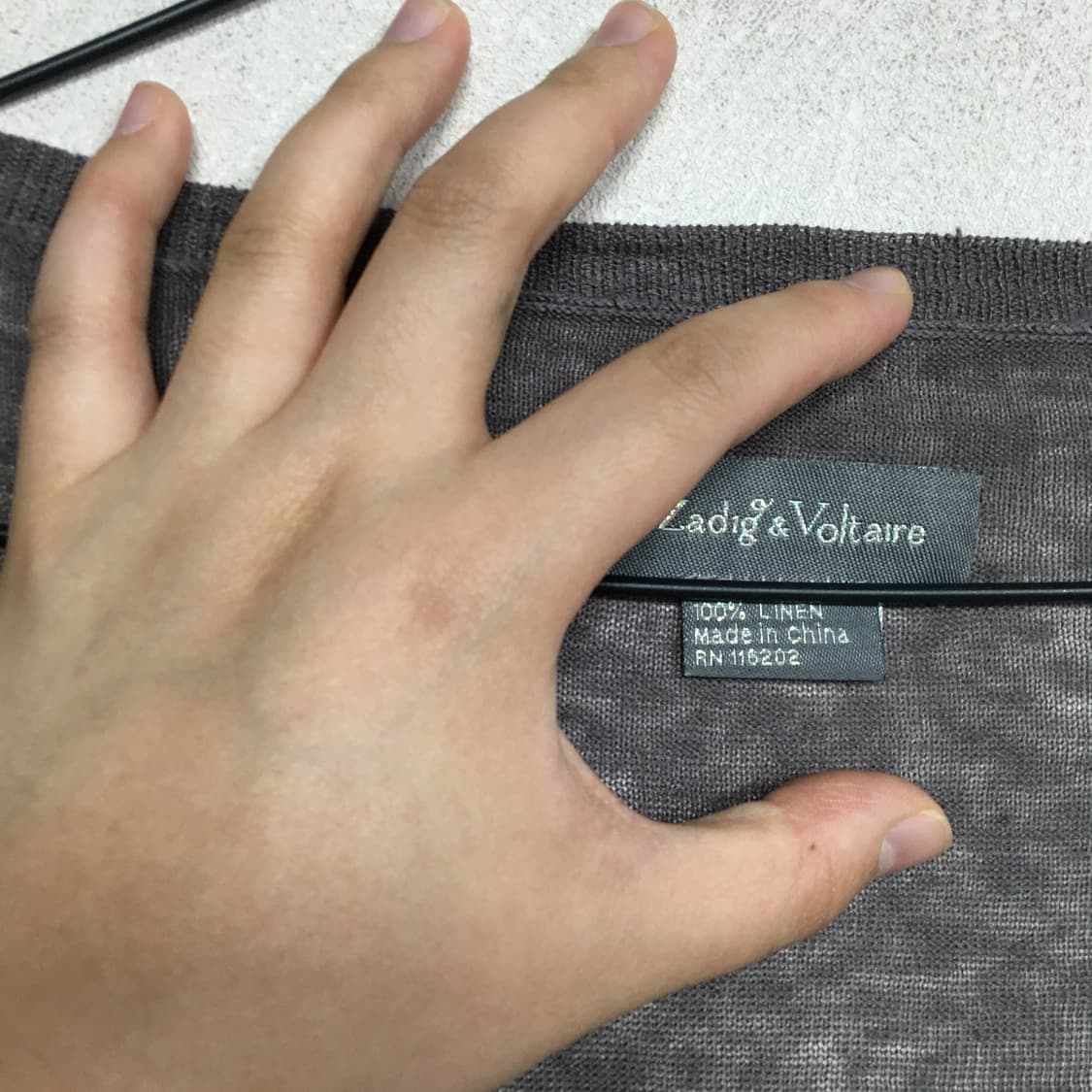쟈딕앤볼테르 해골 린넨 가디건 L 상품이미지2