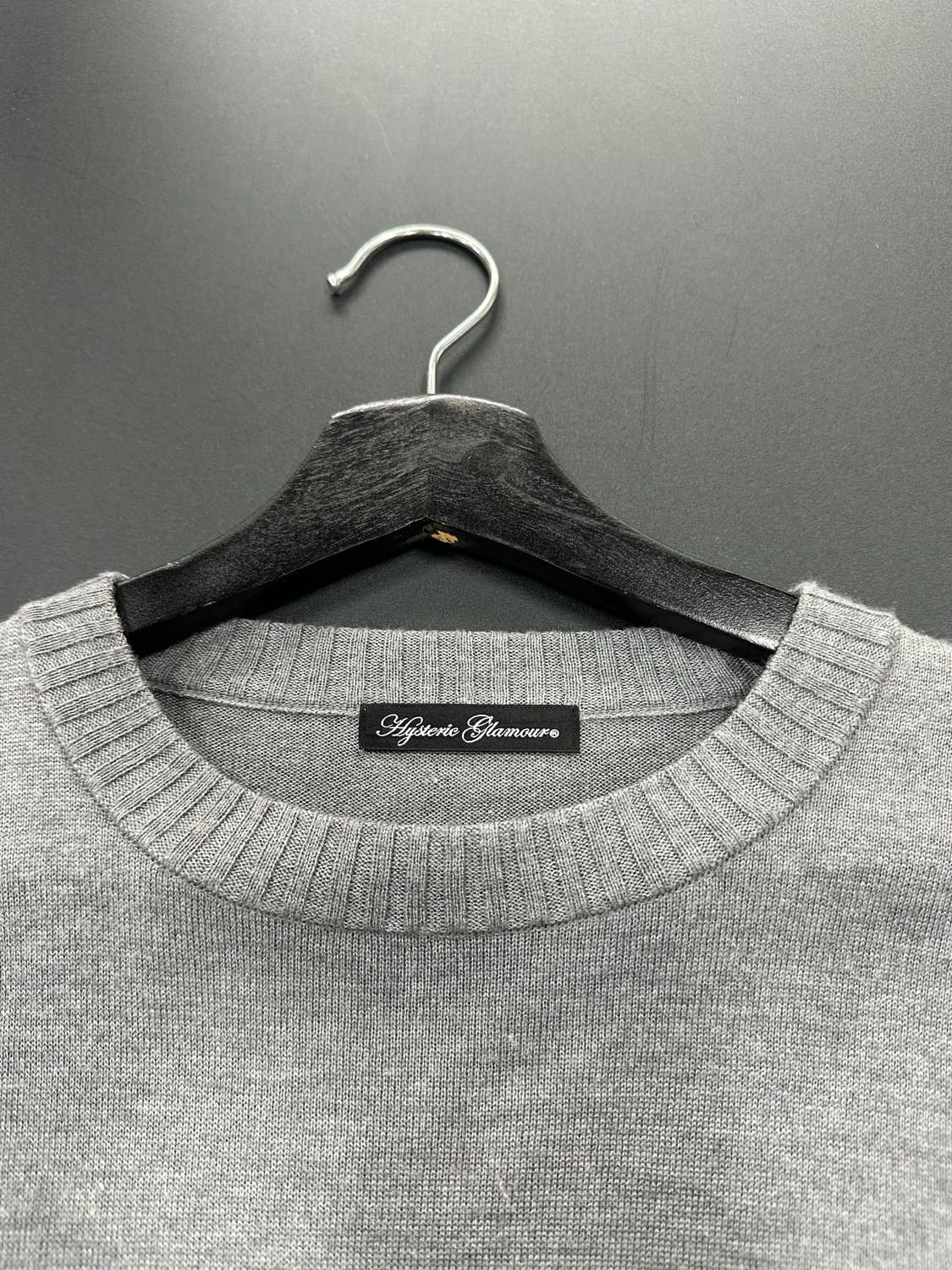 히스테릭글래머 퍽베어 빅로고 크루넥 니트 상품이미지8