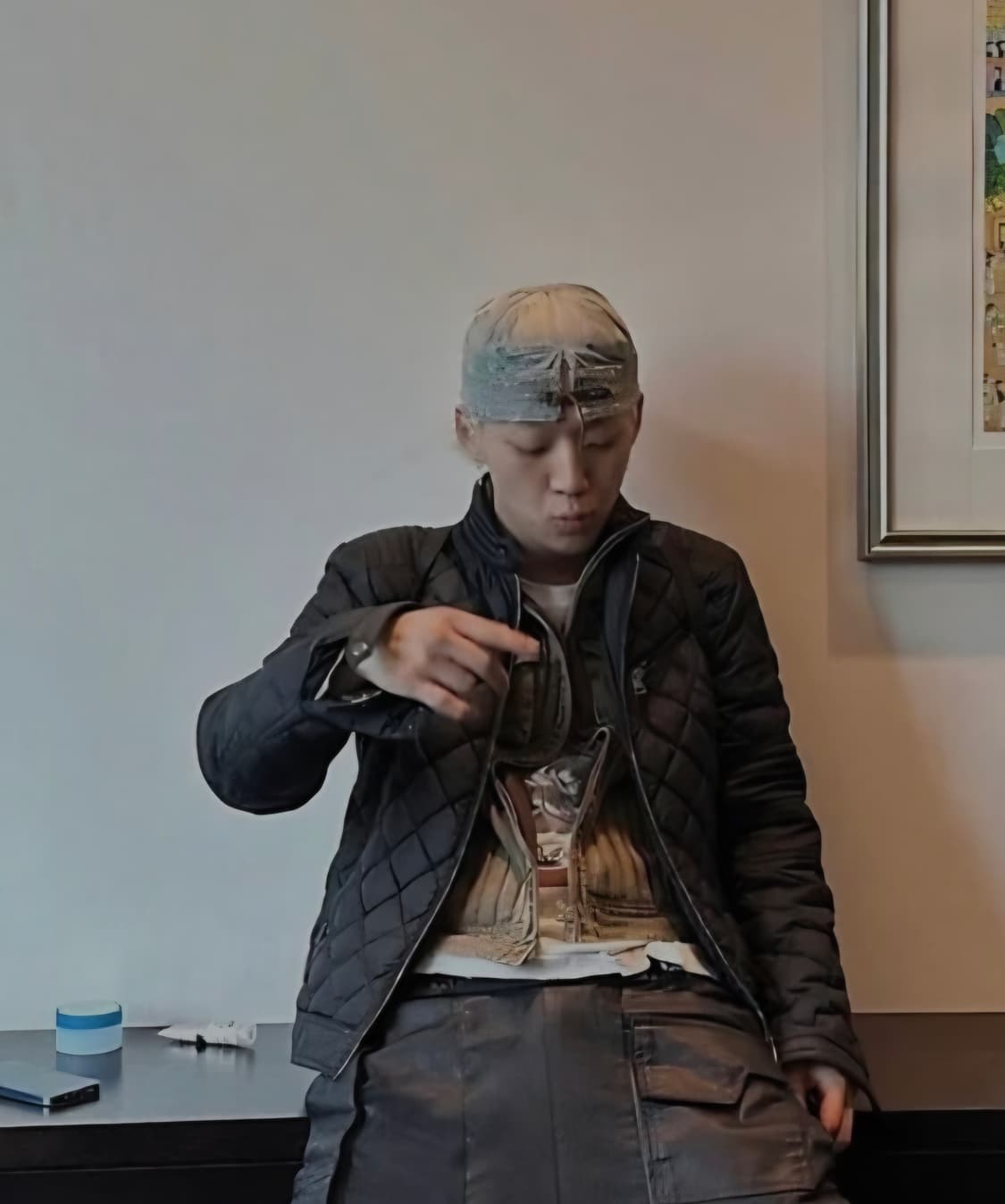 새상품) KAPITAL 캐피탈 노인과바다 보로 캡 블랙 상품이미지4