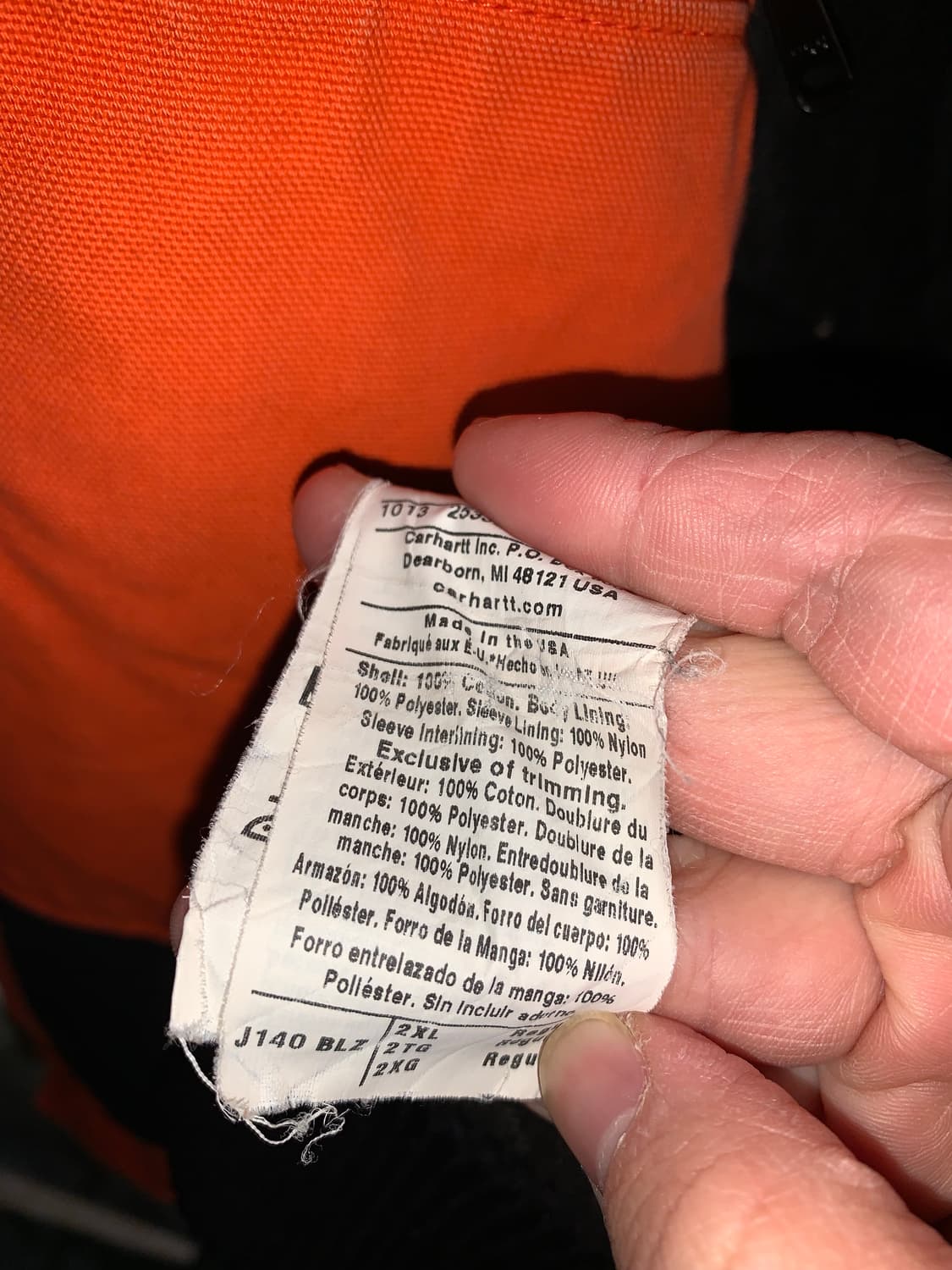 빈티지 칼하트 워크 자켓 110 usa 상품이미지5