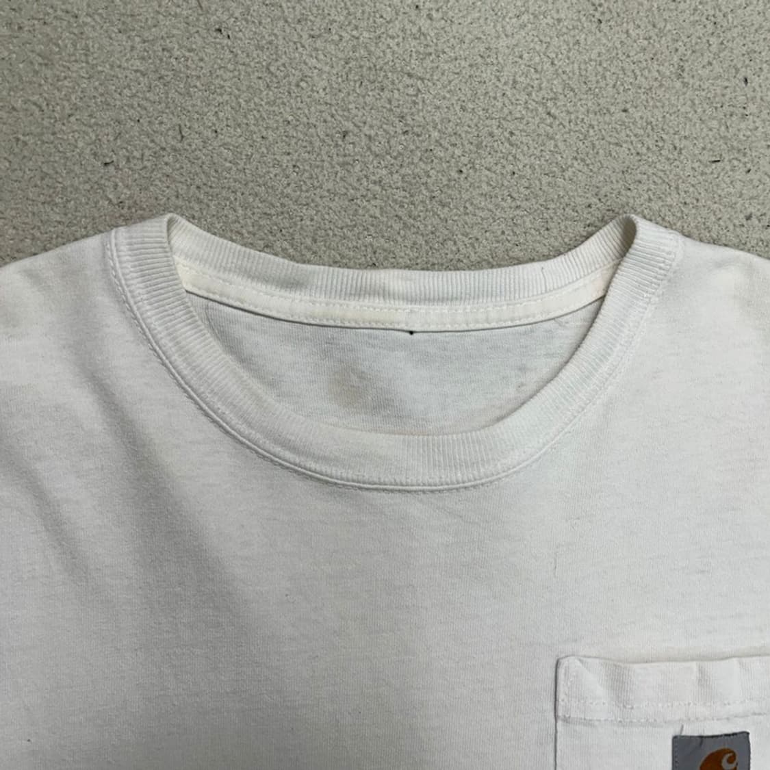 CARHARTT 포켓 반팔티 화이트 OS 상품이미지5
