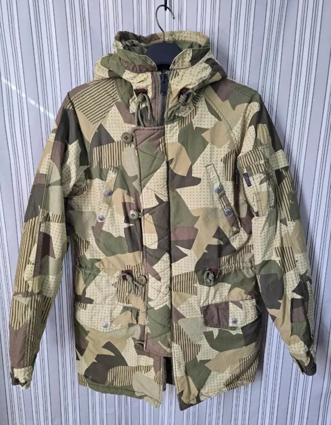 (S) [PENFIELD] 펜필드 카모 패턴 후드 퀼팅 자켓 상품이미지1