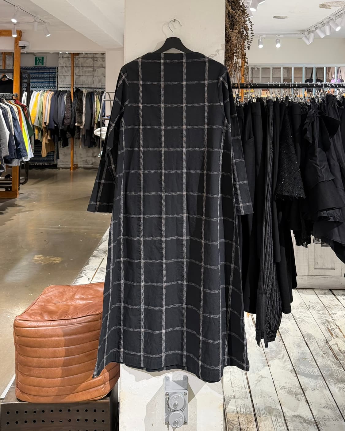 하이 스포르팅 기어 블랙 코튼 블랜드 체크 드레스 상품이미지6