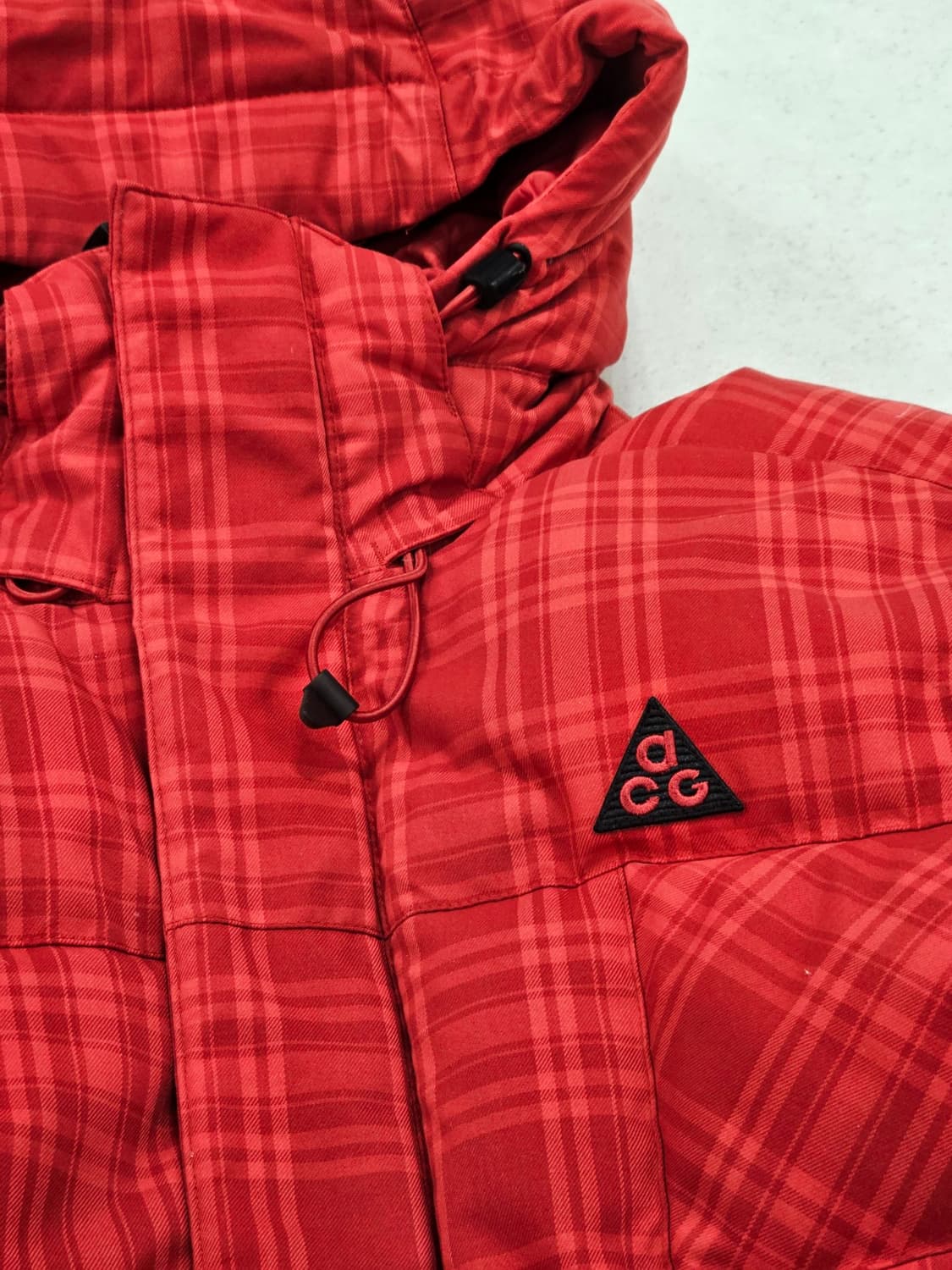 [XL] 나이키 ACG(Nike ACG) 체크 패턴 구스 다운 자켓 상품이미지3