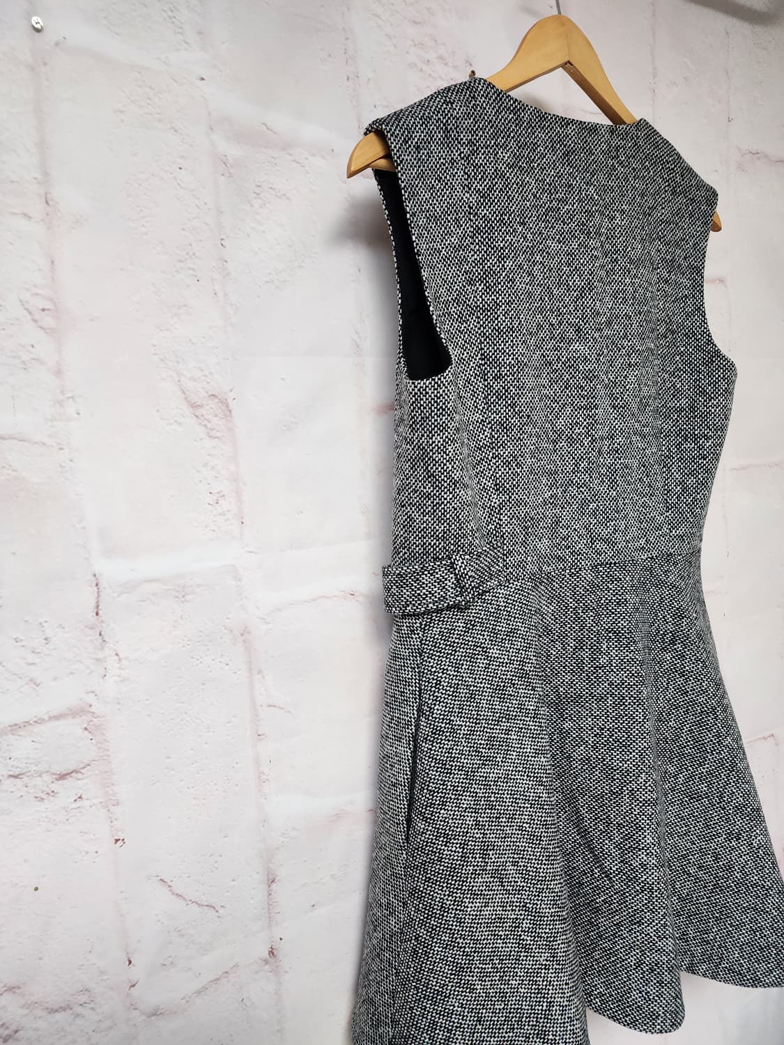 cos 트위드 미니랩 스타일 플레어 미디 원피스 상품이미지4