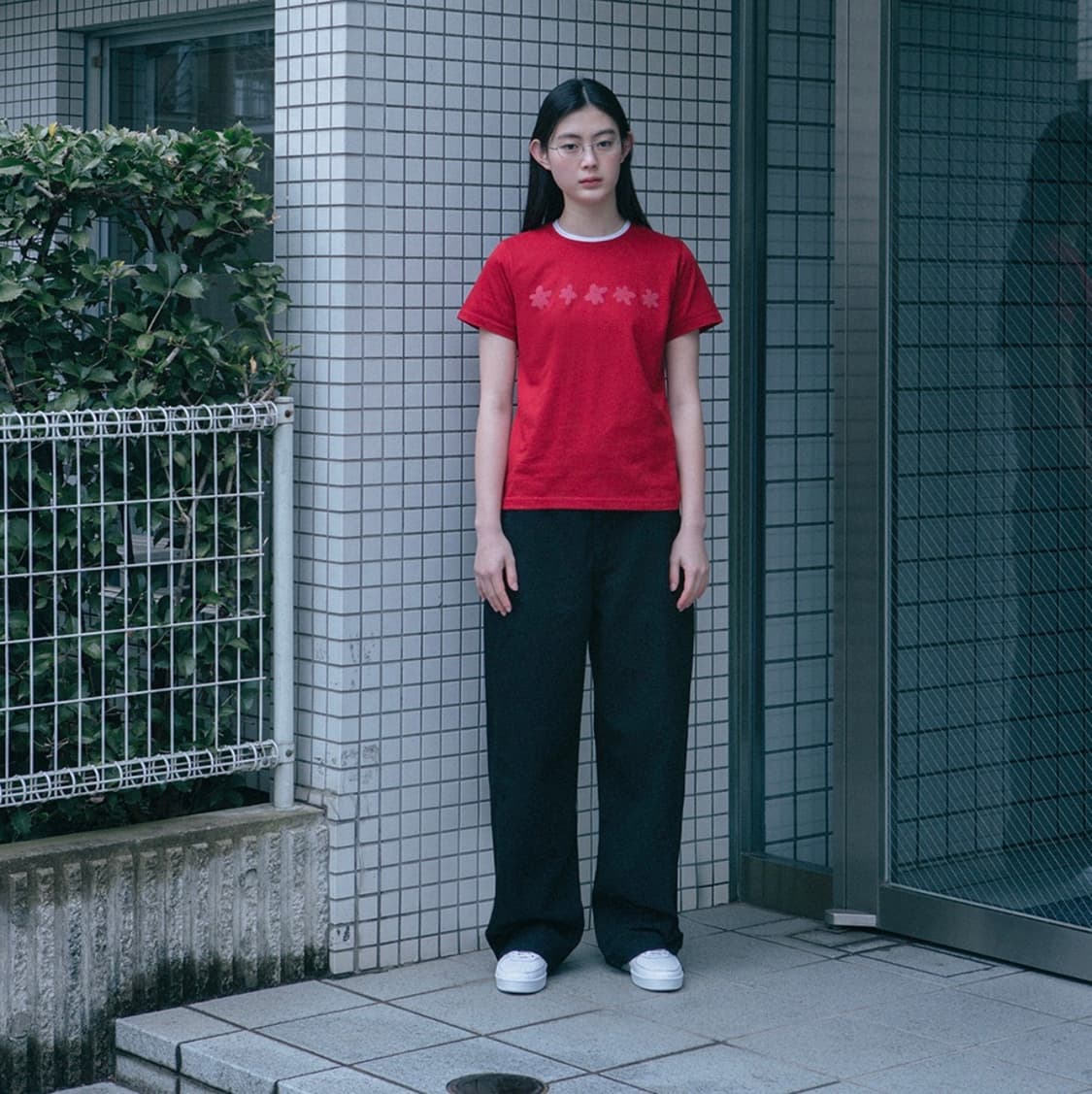 oheshio standard t-shirt red 상품이미지3